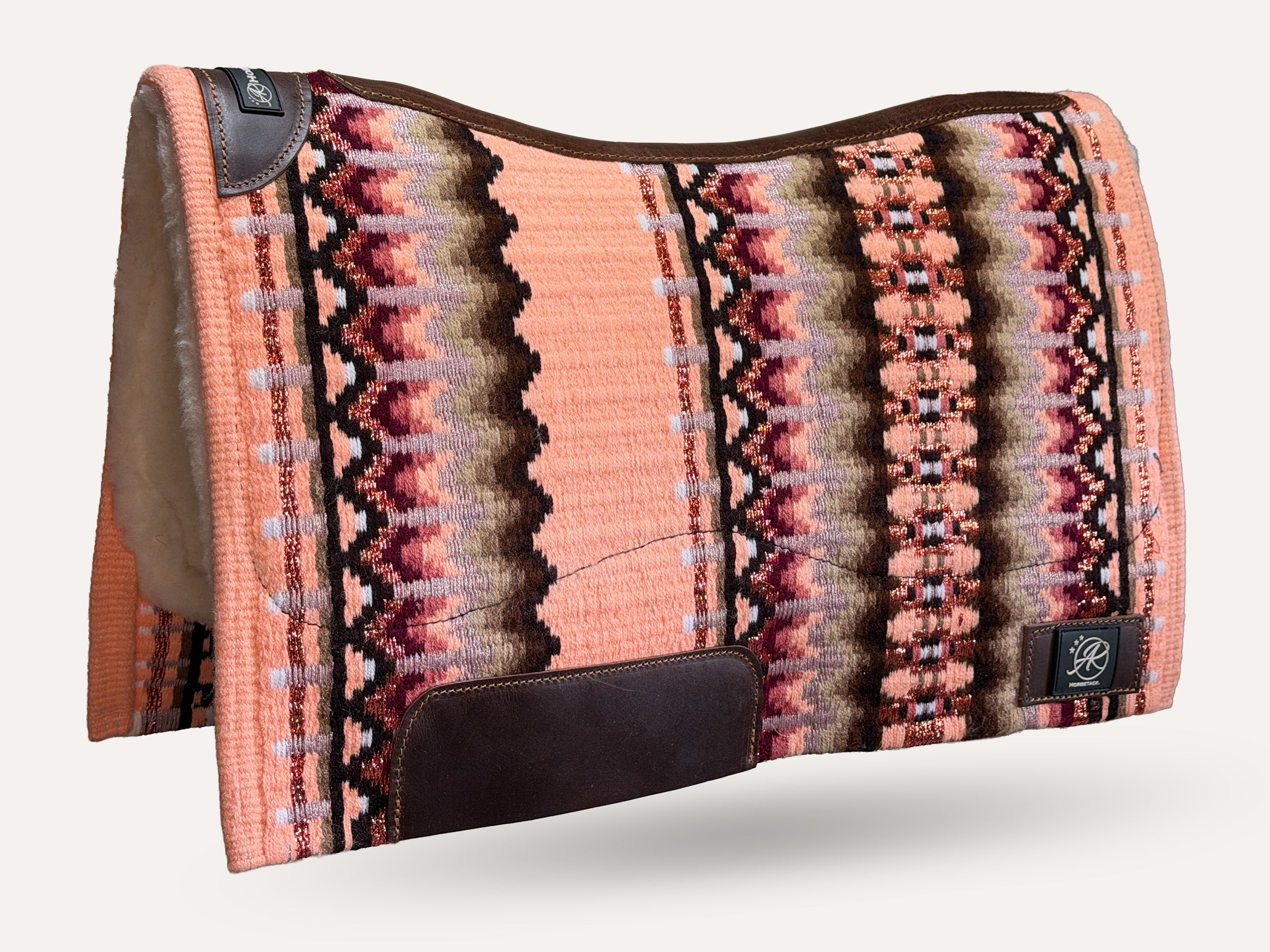 2in1 Show | Performance Western Pad | Peach Glimmer