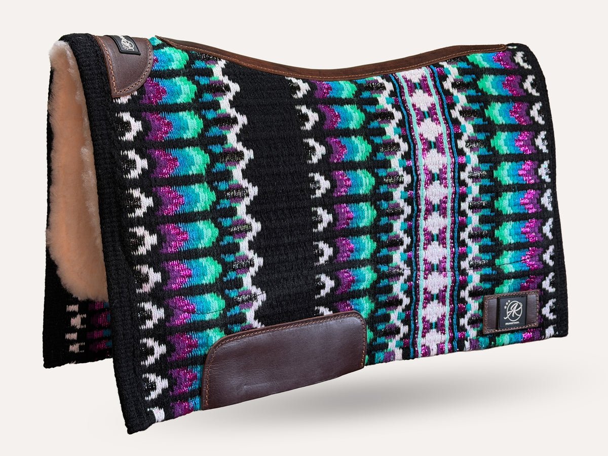 2in1 Show | Performance Western Pad | Violet Aqua