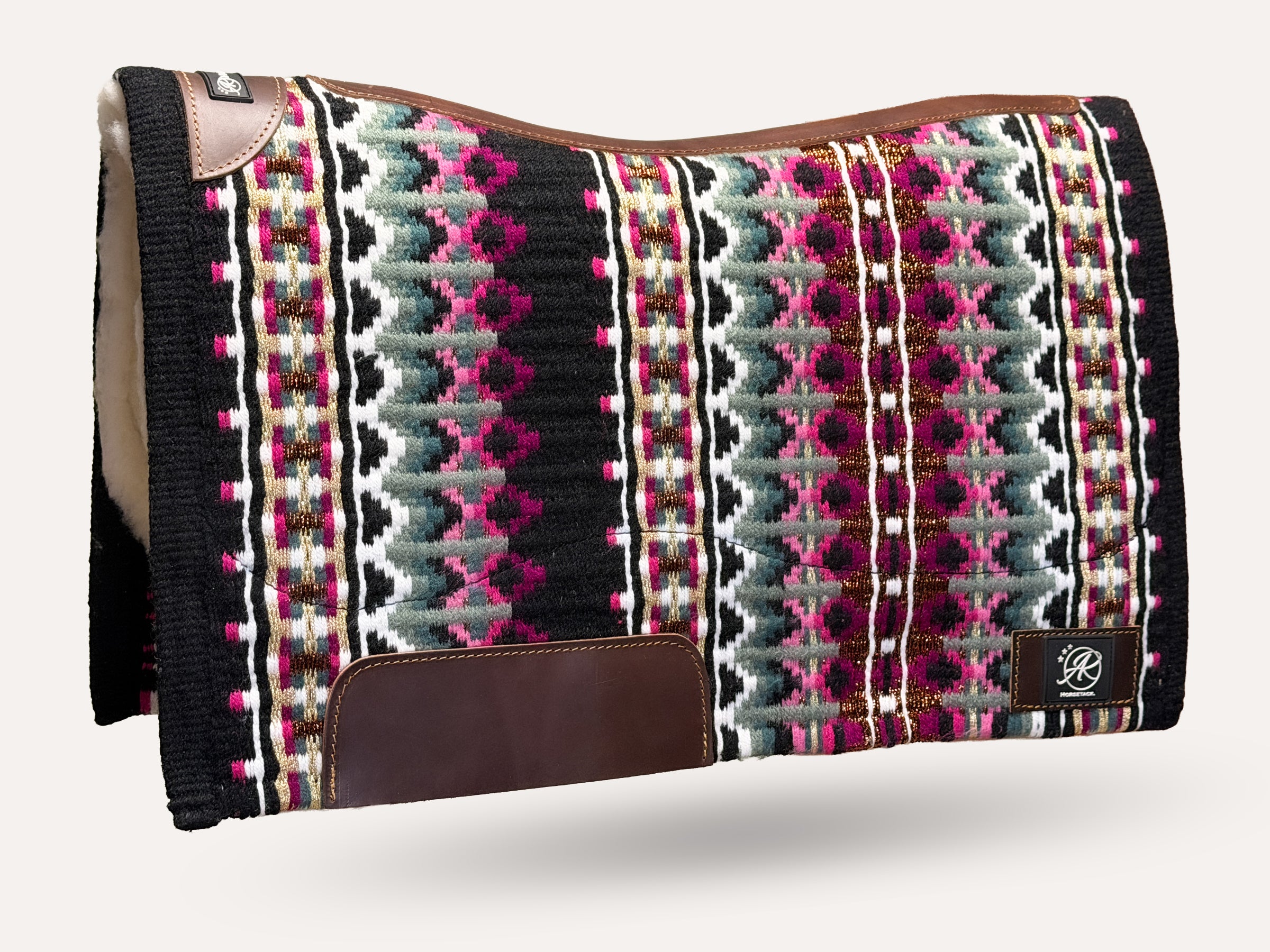 2in1 Show | contoured western pad | Obsidian Rose