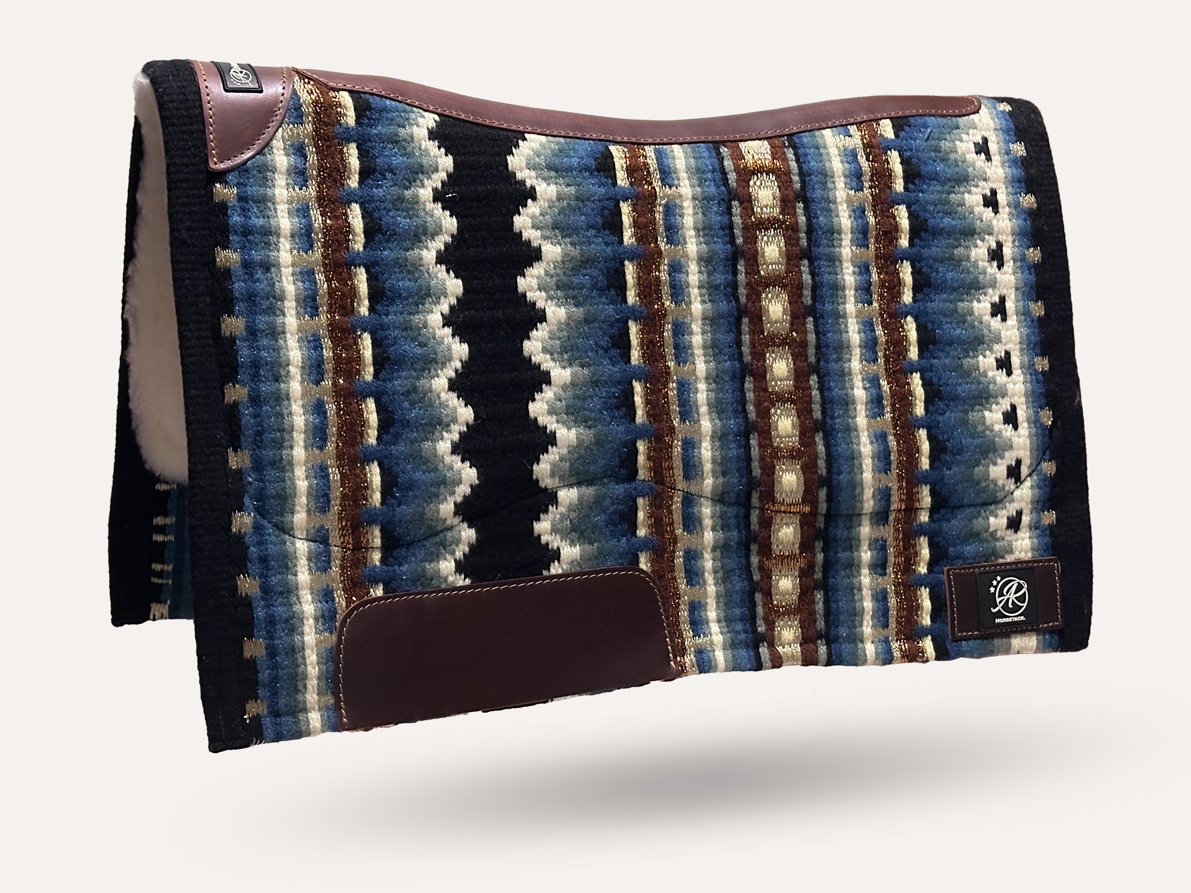 2in1 Show pad | Show Western | Blue Stripes