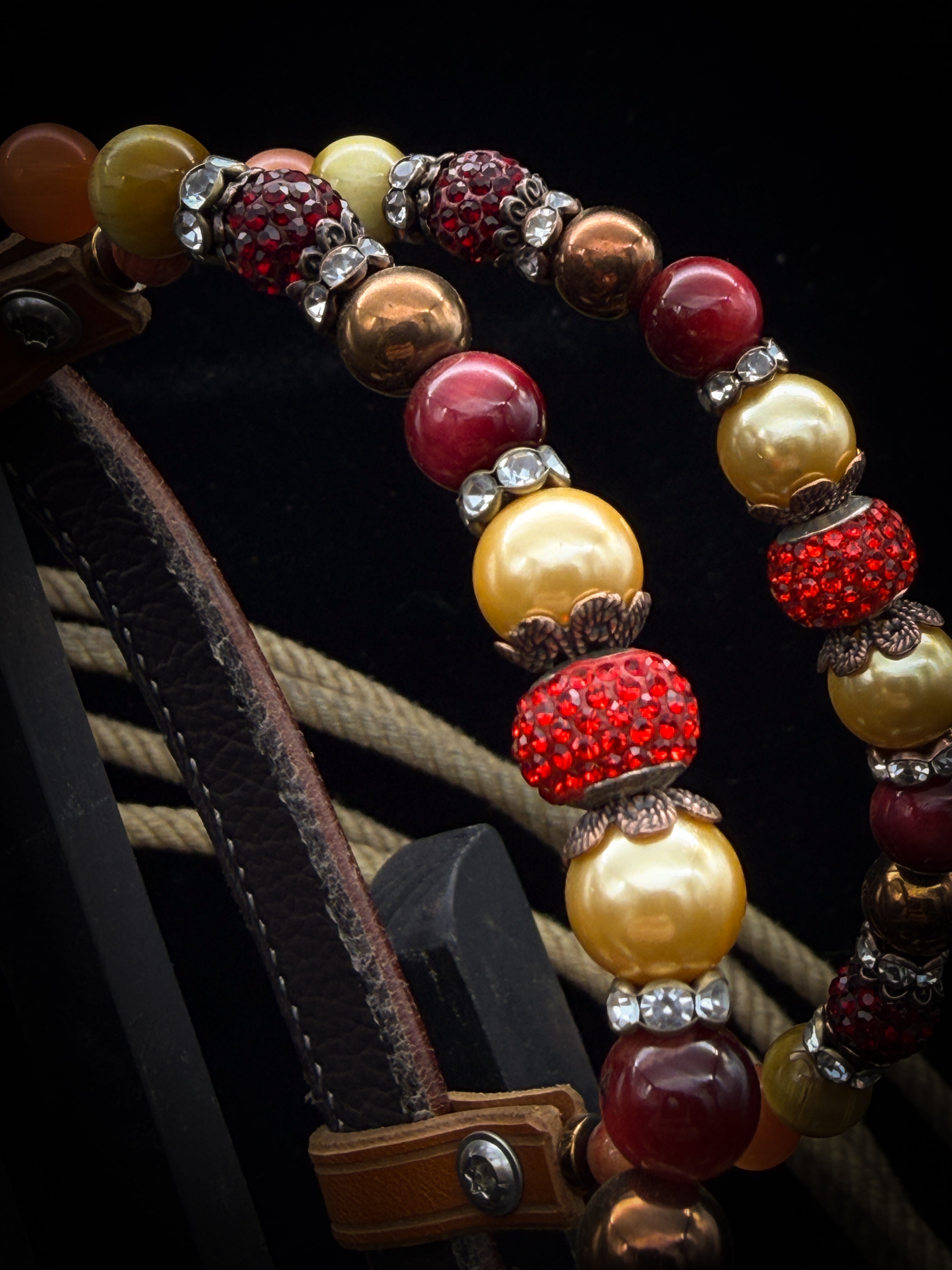 Premium | Westernhoofdstel | Antique Chestnut | Sunset Ember