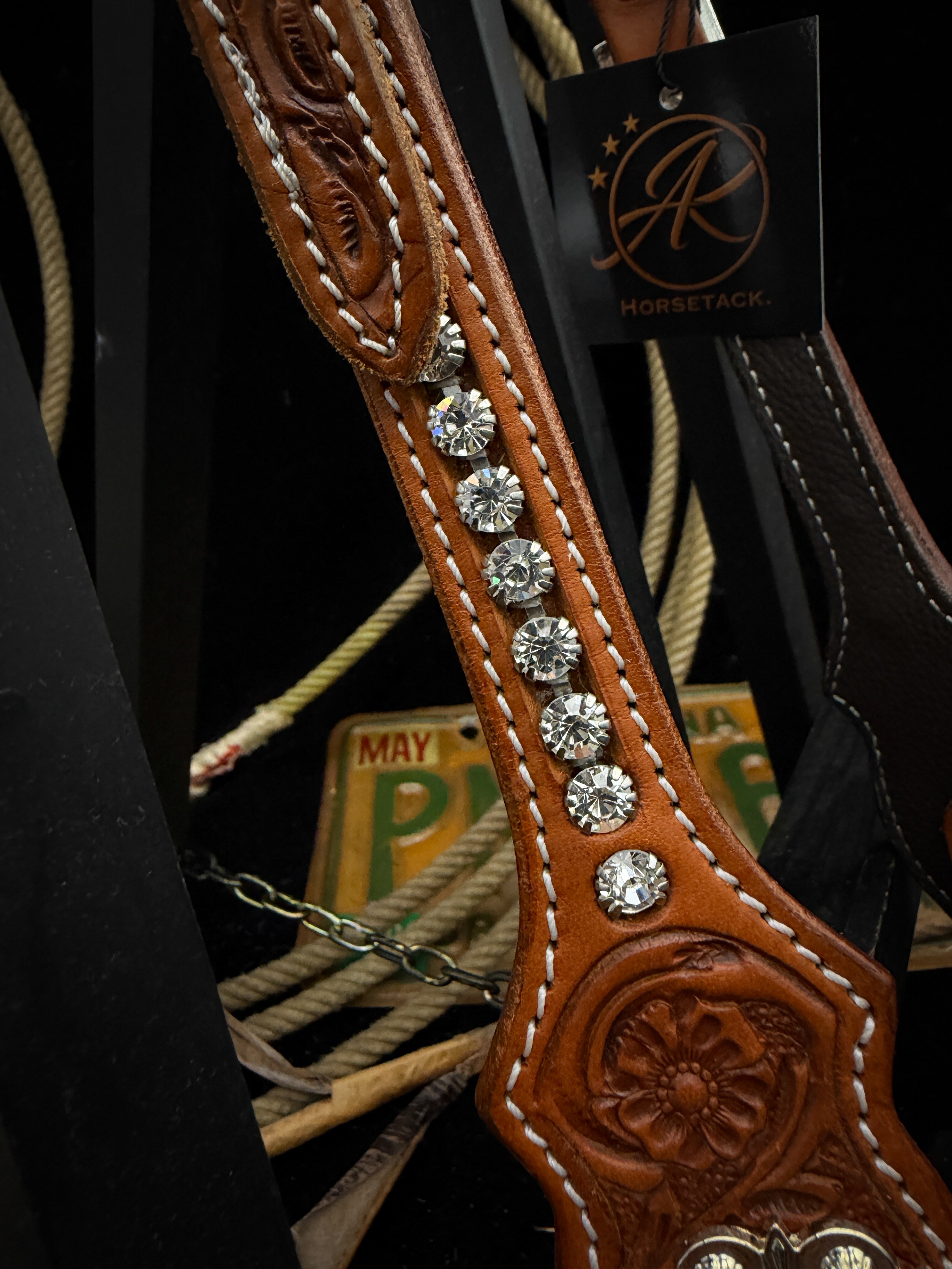 Premium | Westernhoofdstel | Chestnut | Moonstone Grace -SOLD OUT