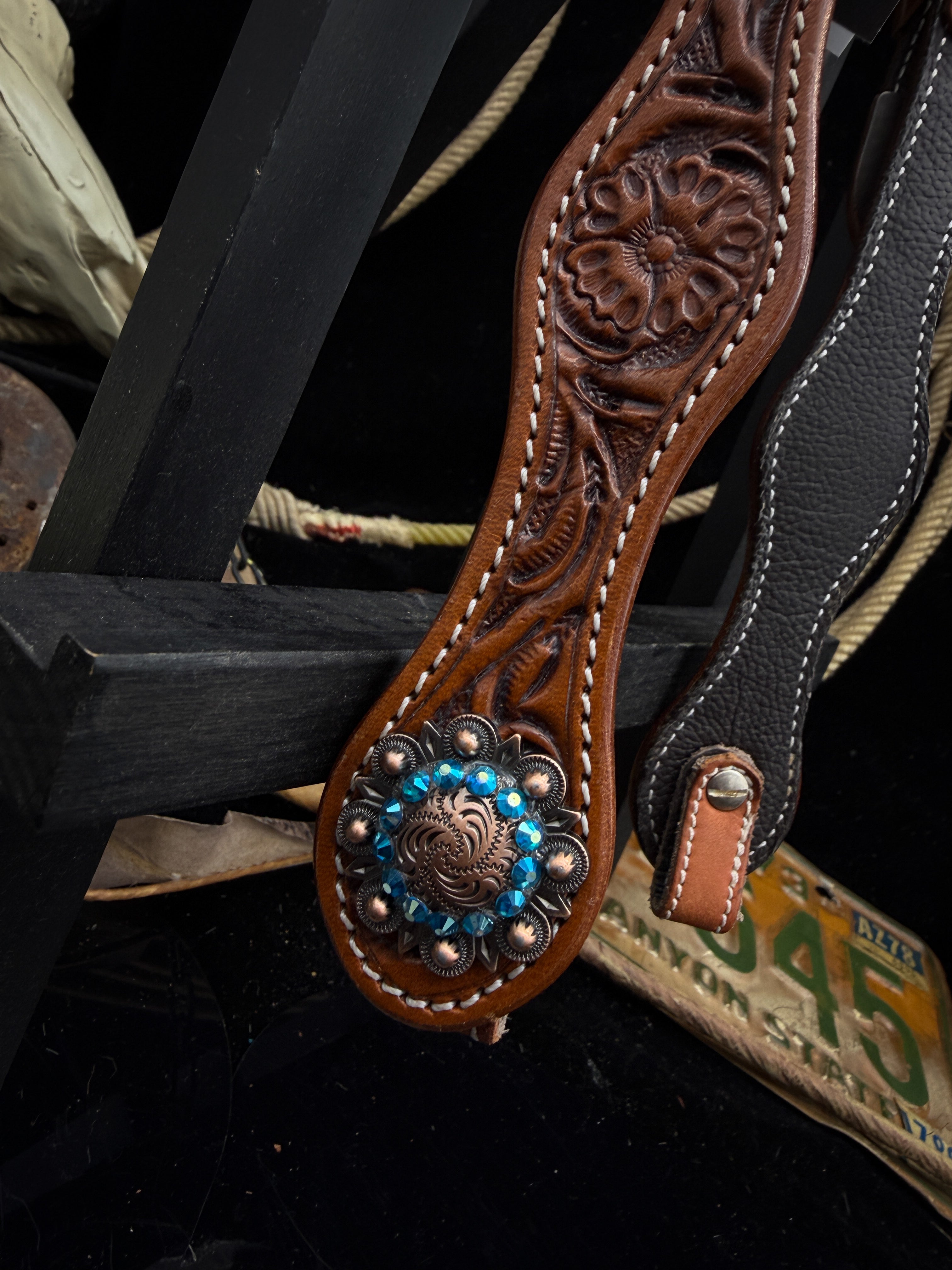 Premium | Copper Canyon | Antique Chestnut Western Hoofdstel