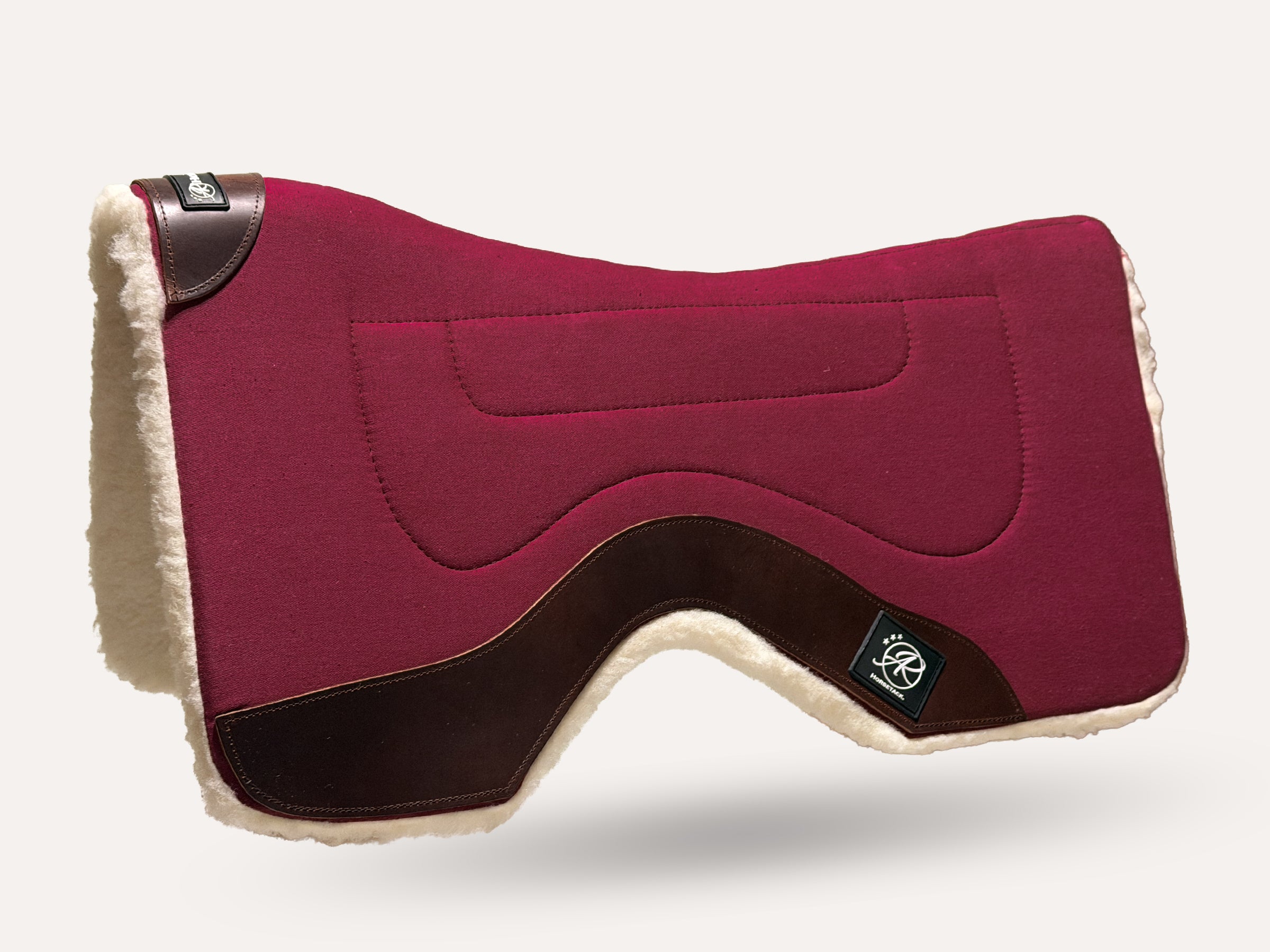 WorkPad Canvas | western pad | Cranberry Dark leather