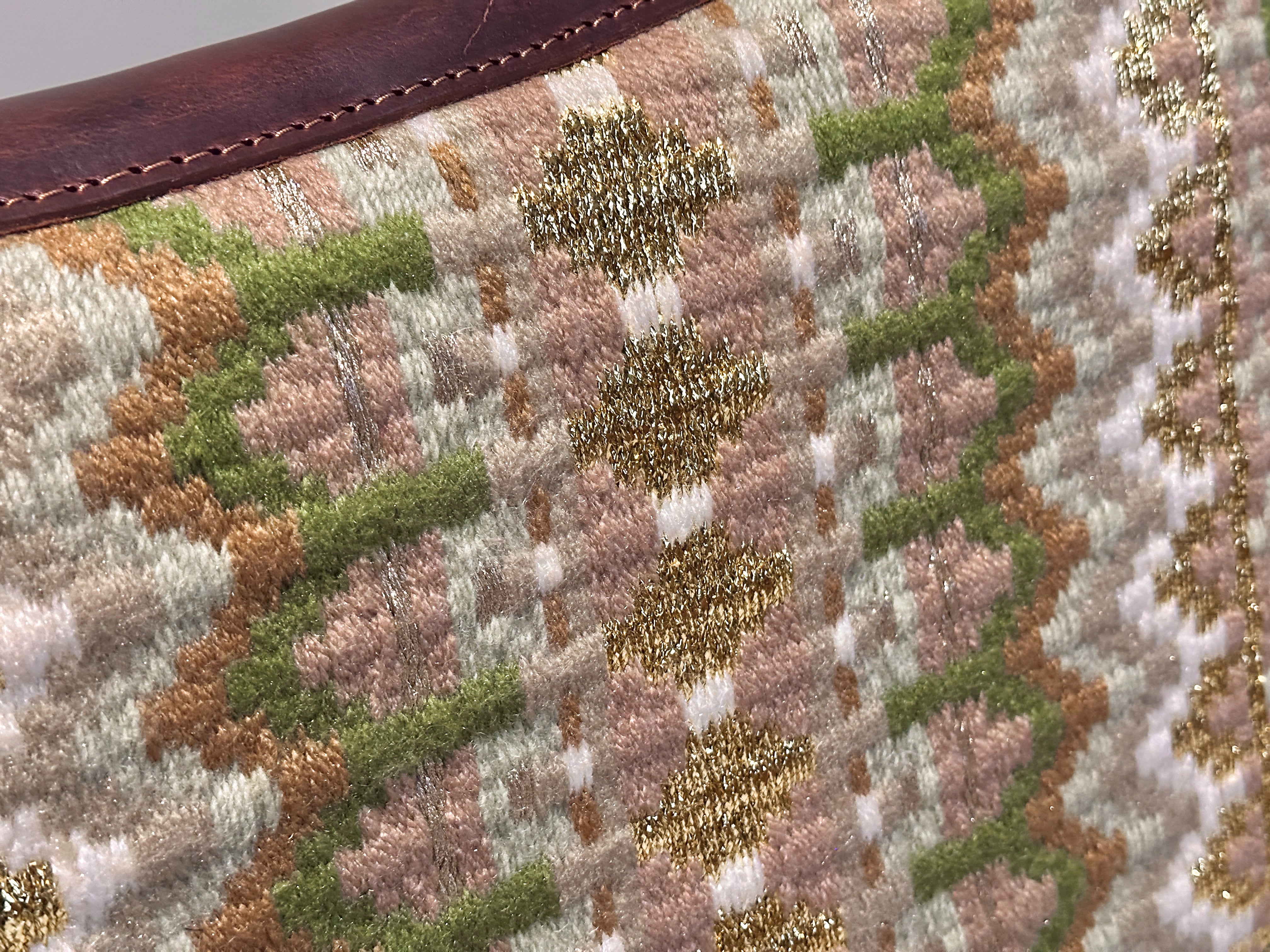 2in1 Show Pad | Show weave western | Green & Gold