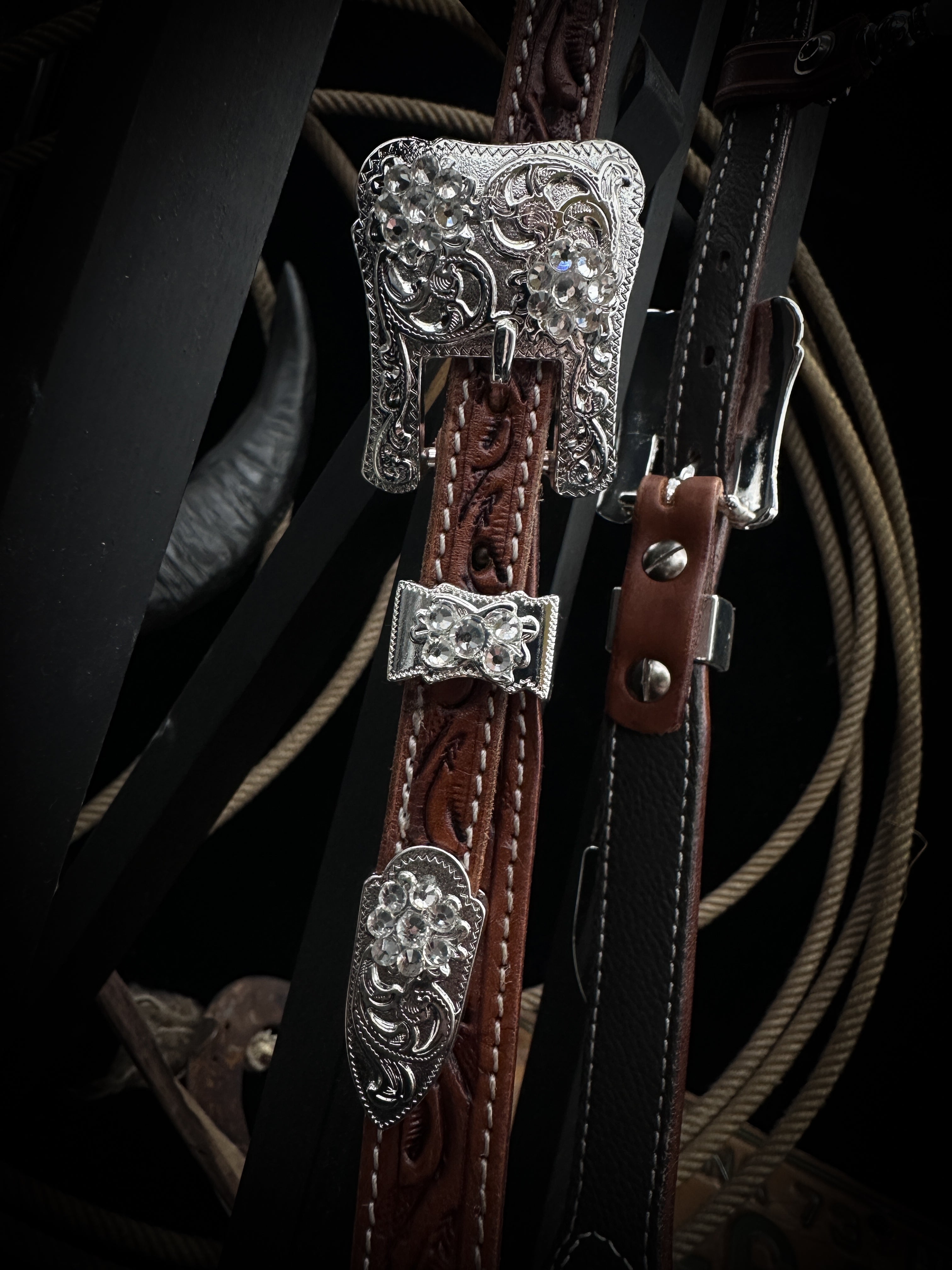 Premium | Western hoofdstel | Silver Moonlight