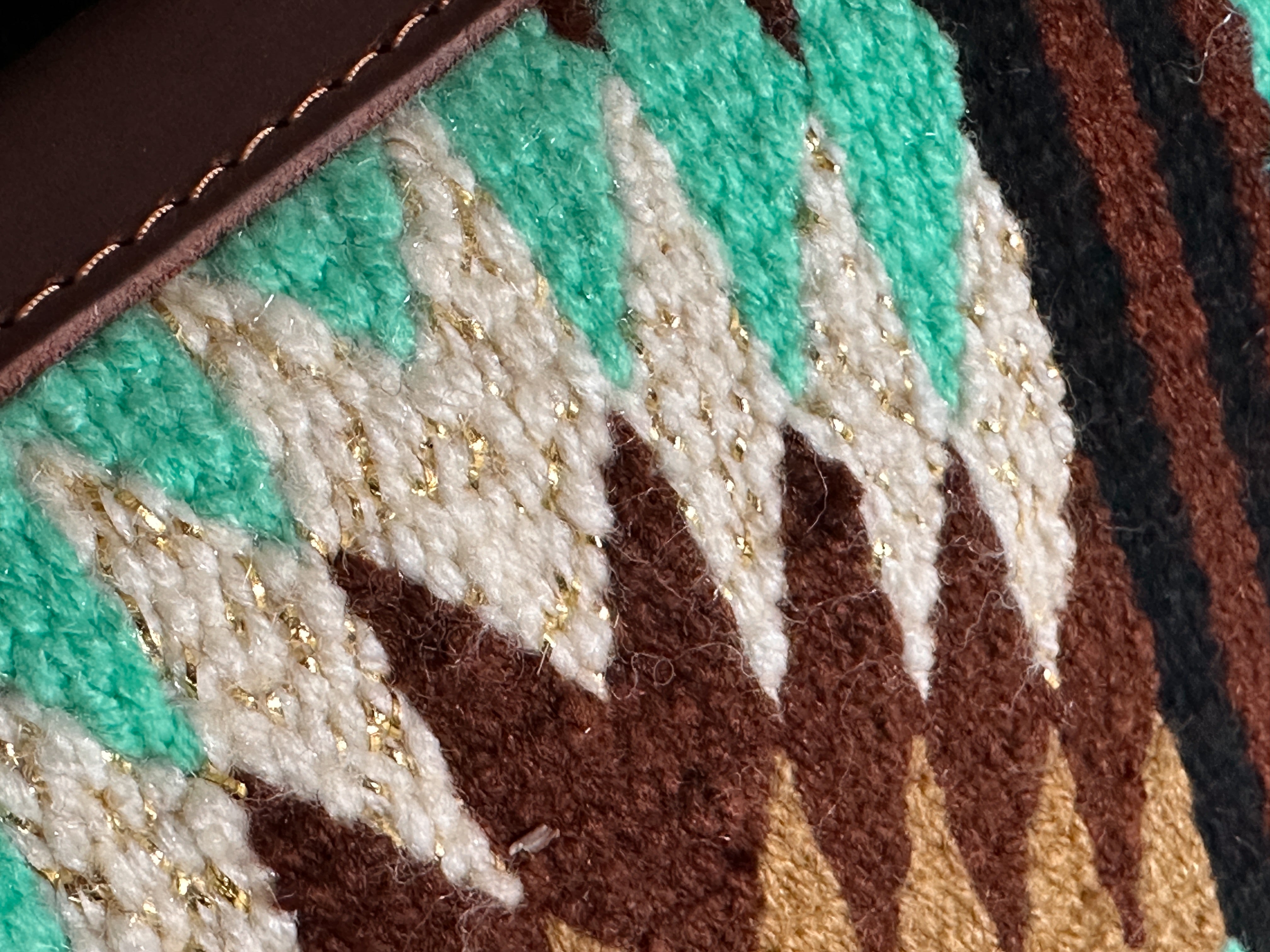 2in1 Show Pad | Ranch weave western | Brown & Mint