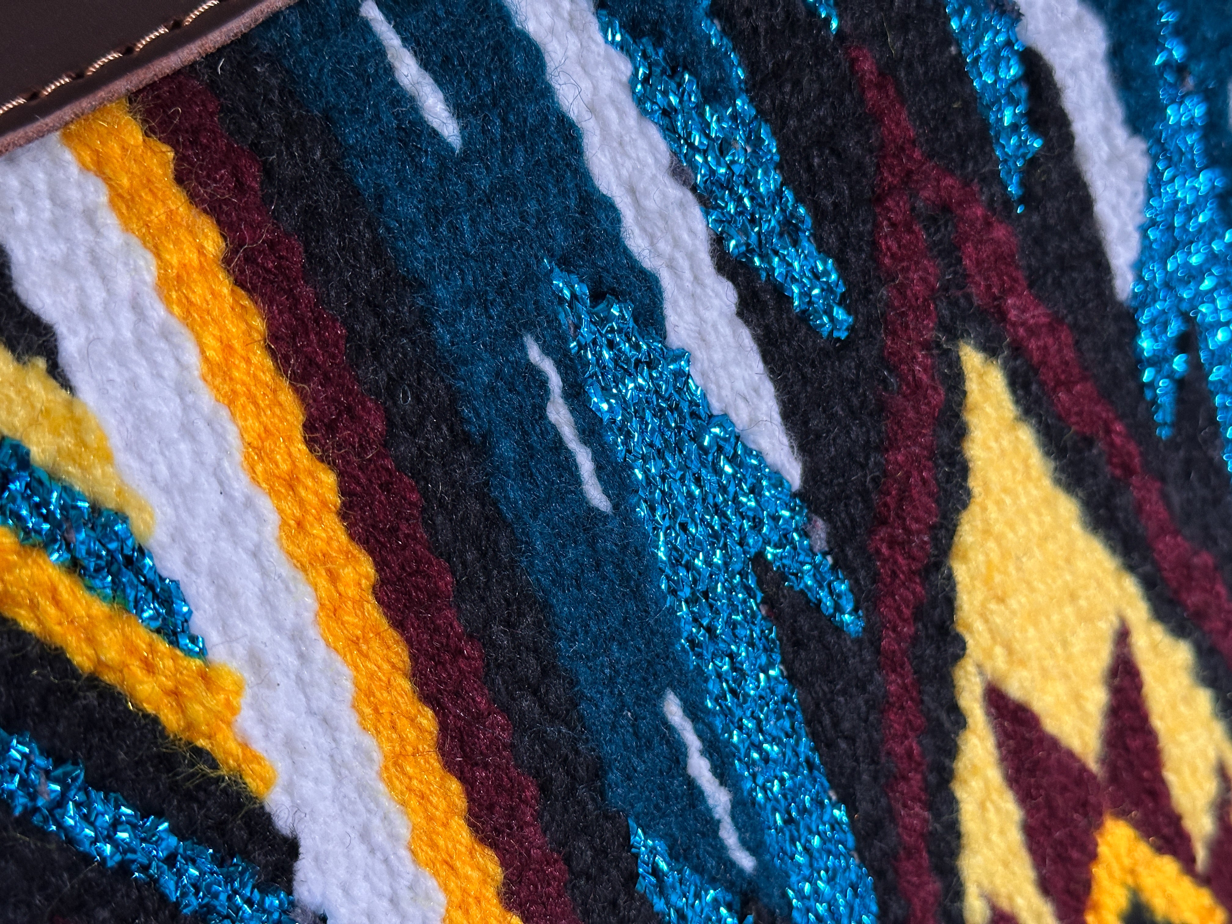 2in1 Show Pad | Ranch weave western | Orange & Blue