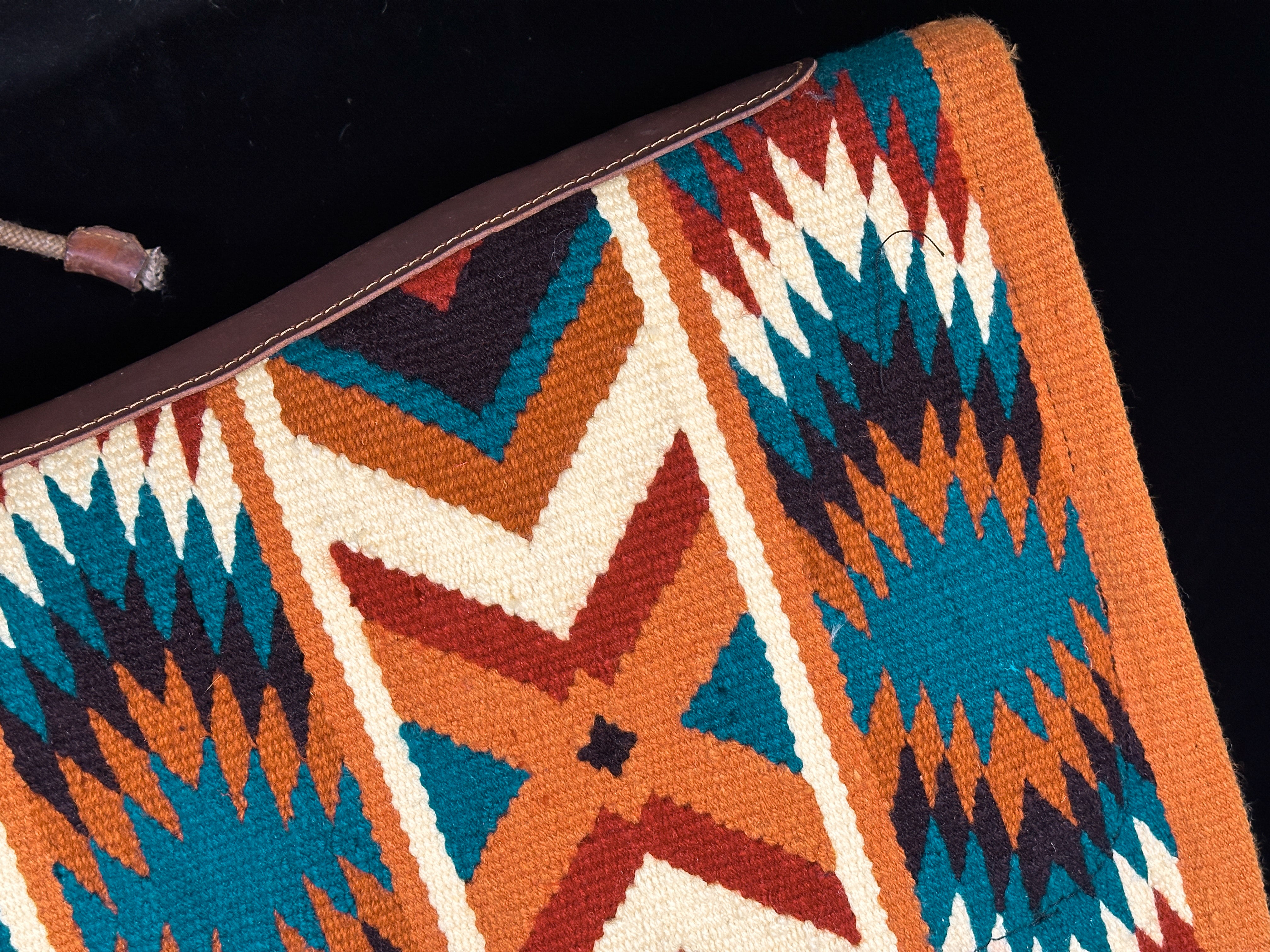 2in1 Show Pad | Ranch weave western | Petrol brown beige