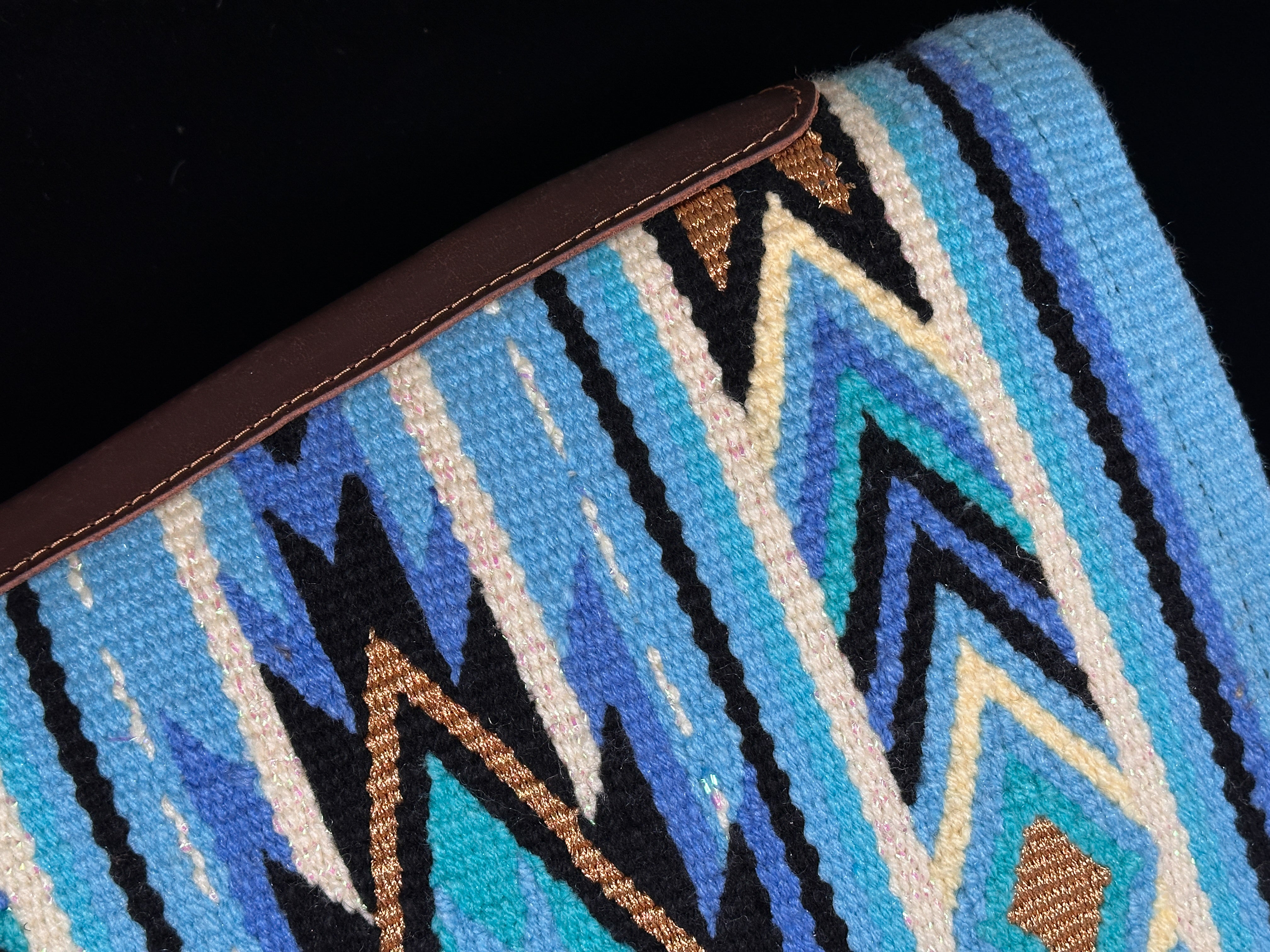 2in1 Show Pad | Ranch weave western | Light Blue