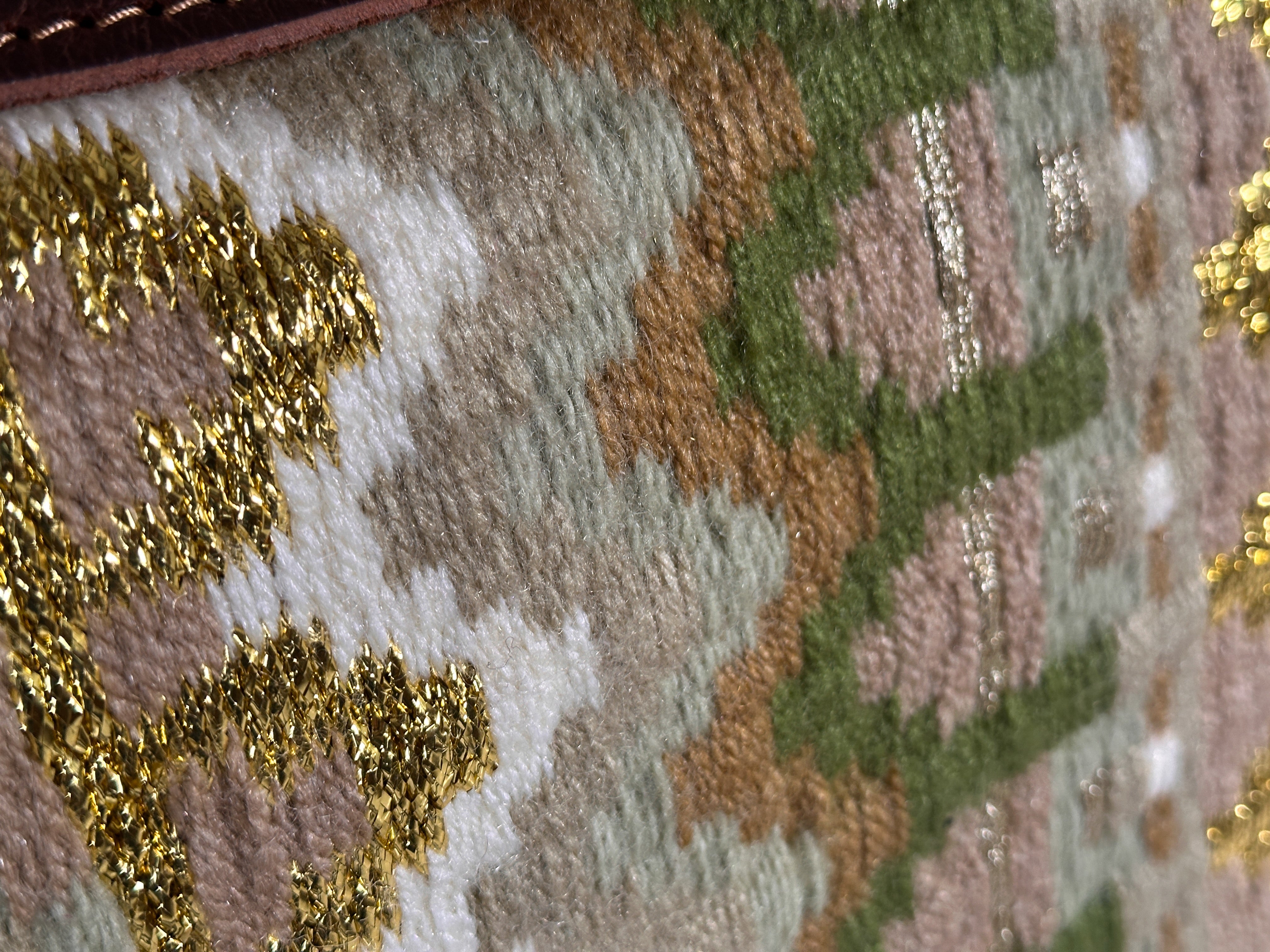 2in1 Show Pad | Show weave western | Green & Gold