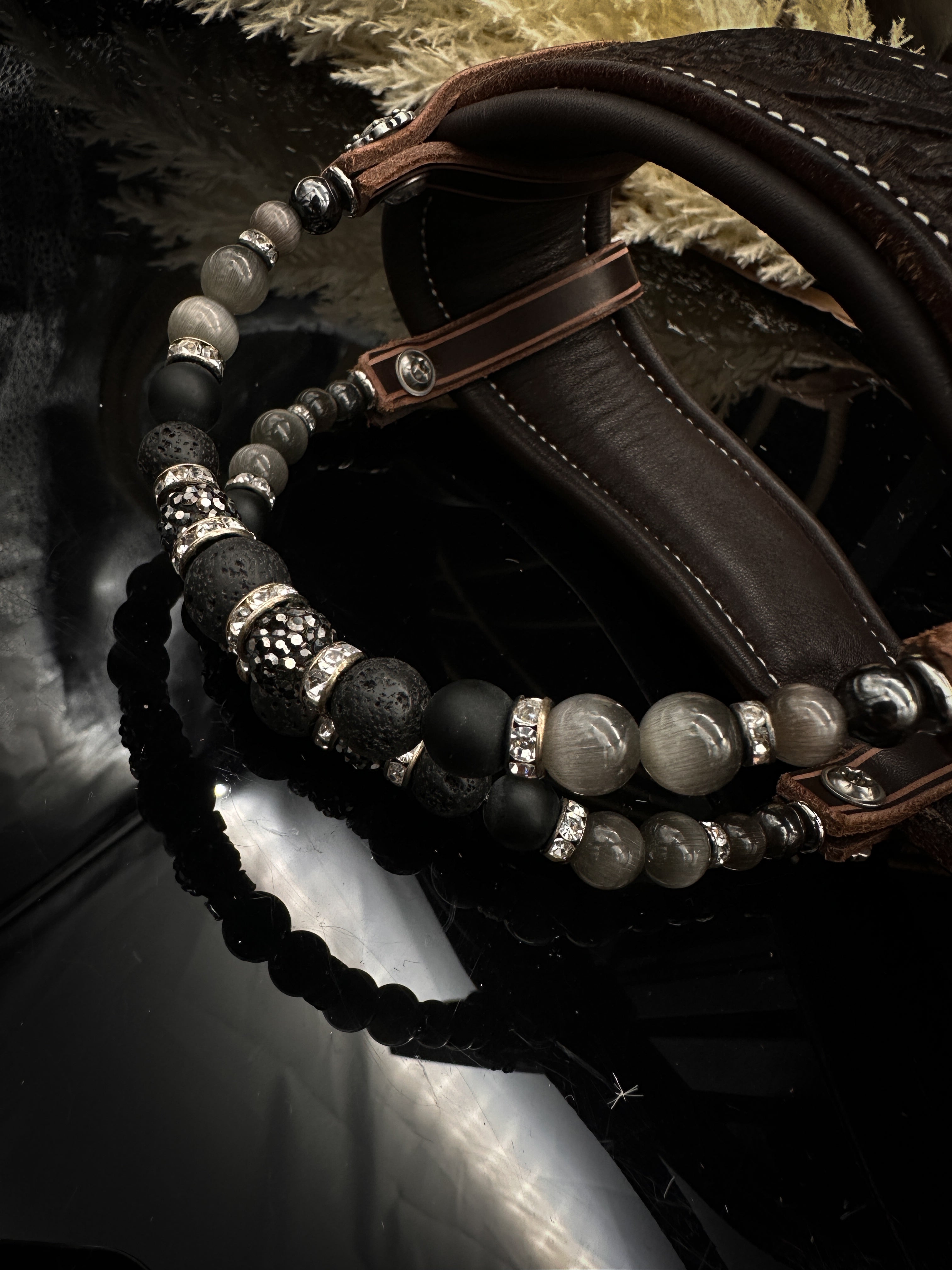Premium | Anatomisch western hoofdstel | Perfect Black