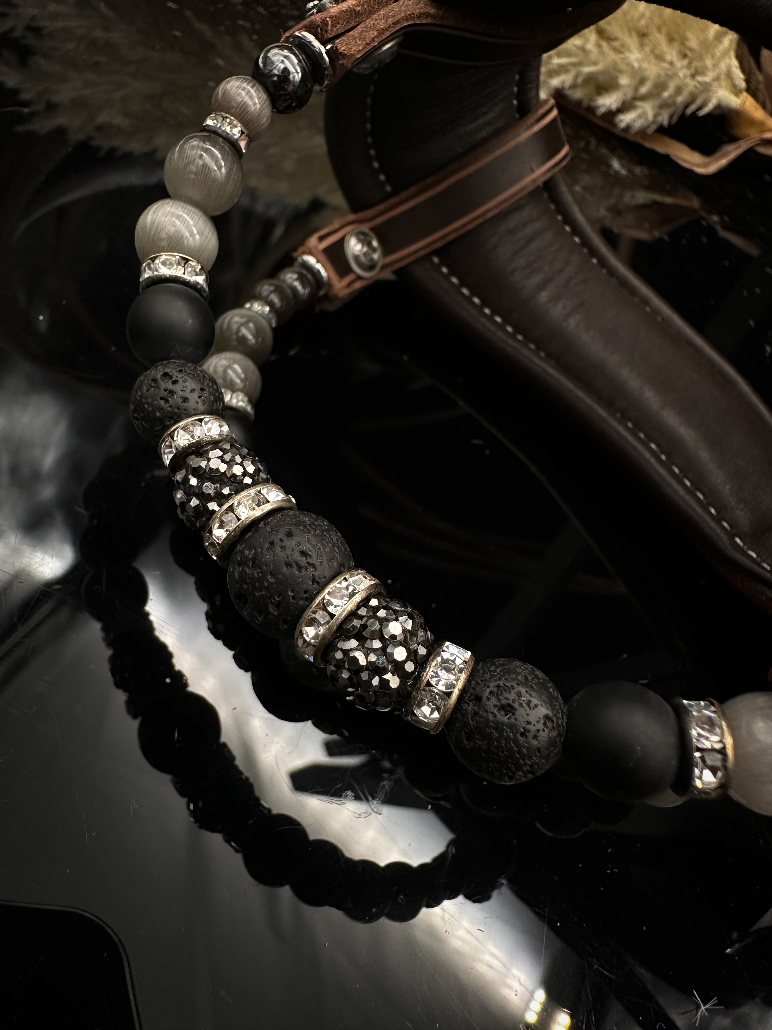 Premium | Anatomisch western hoofdstel | Perfect Black