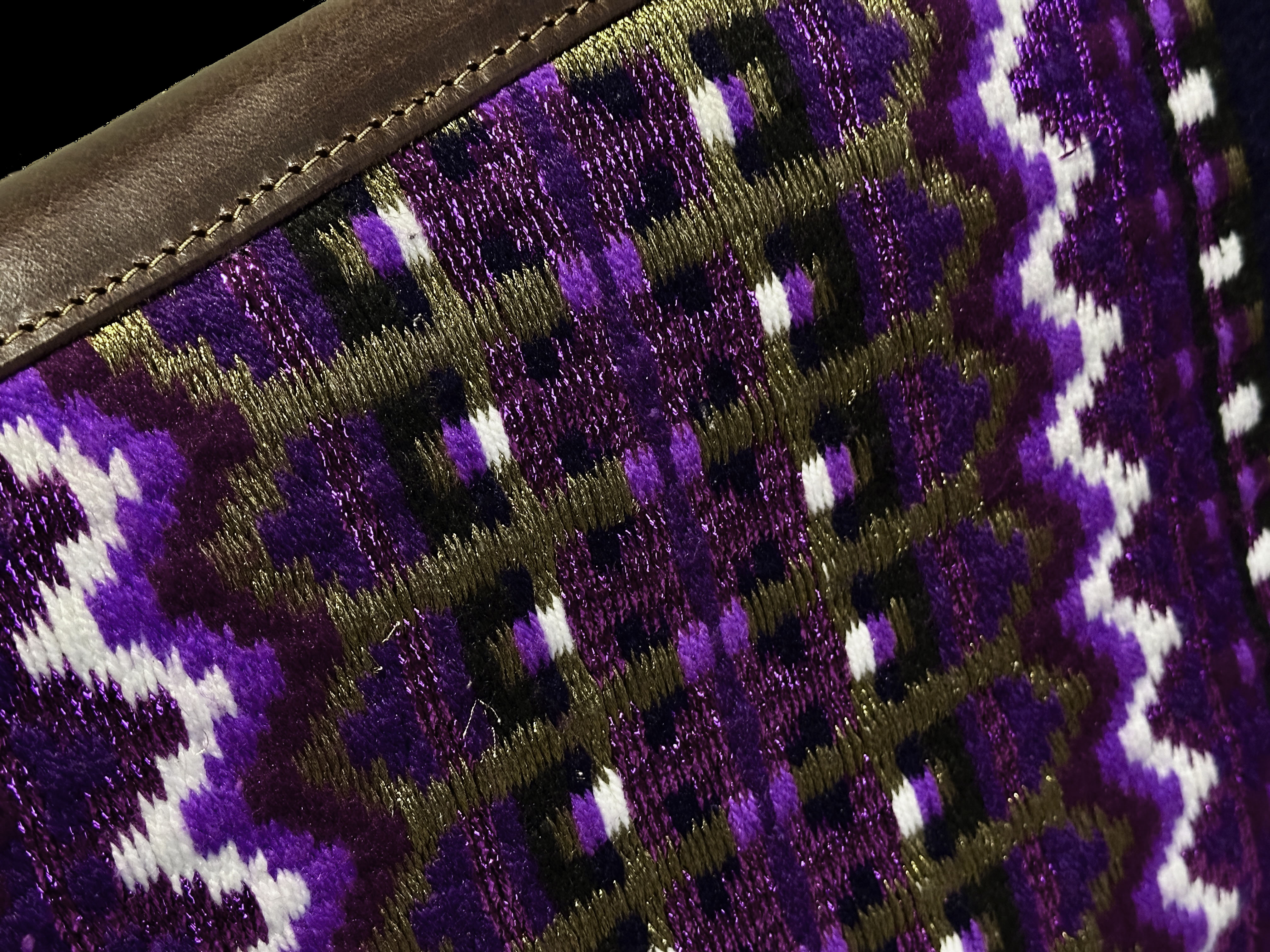 2in1 Show Pad | Show weave western | Dark blue & purple