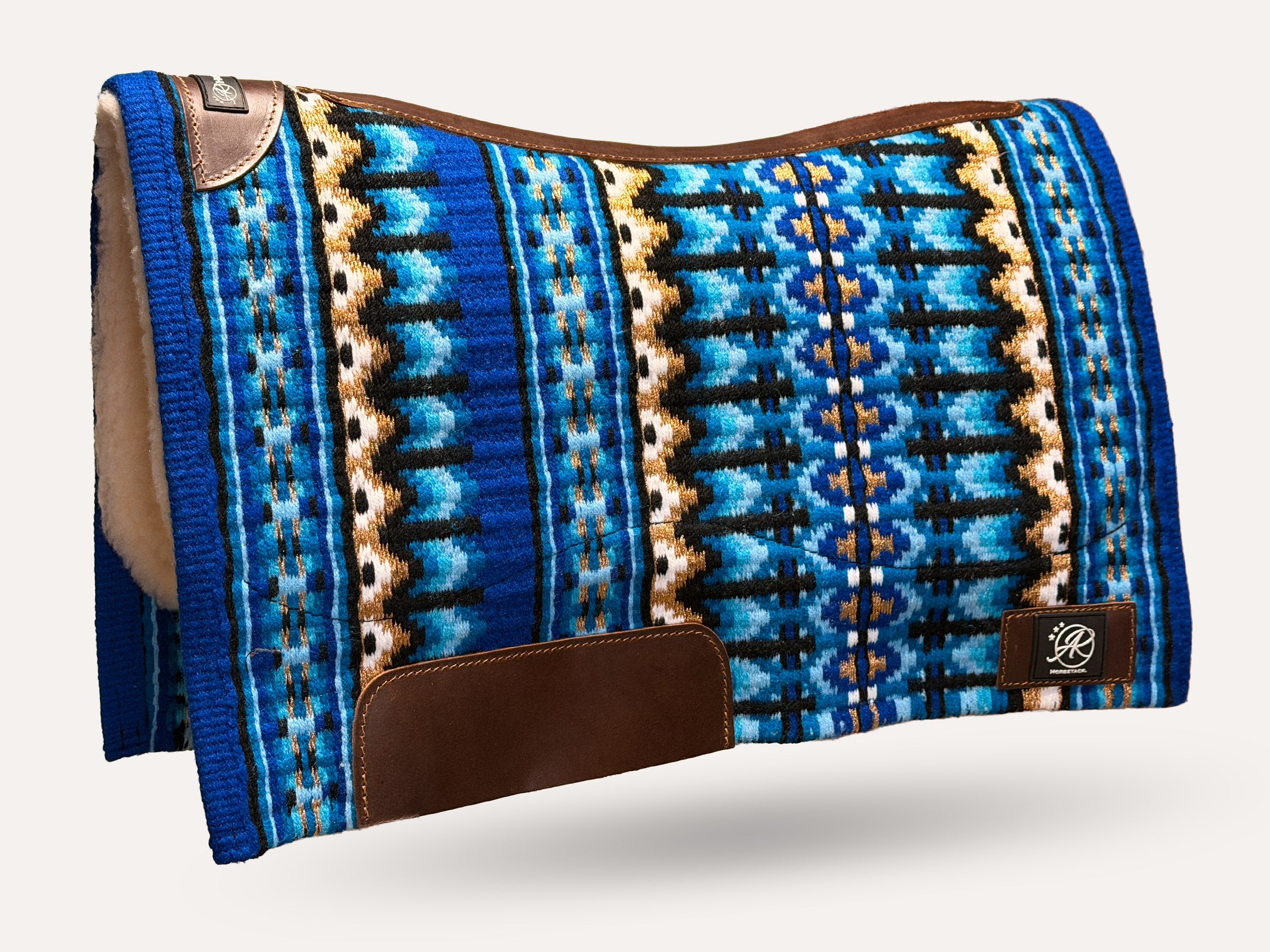 2in1 Show | contoured western pad | Aqua Gold -SOLD OUT