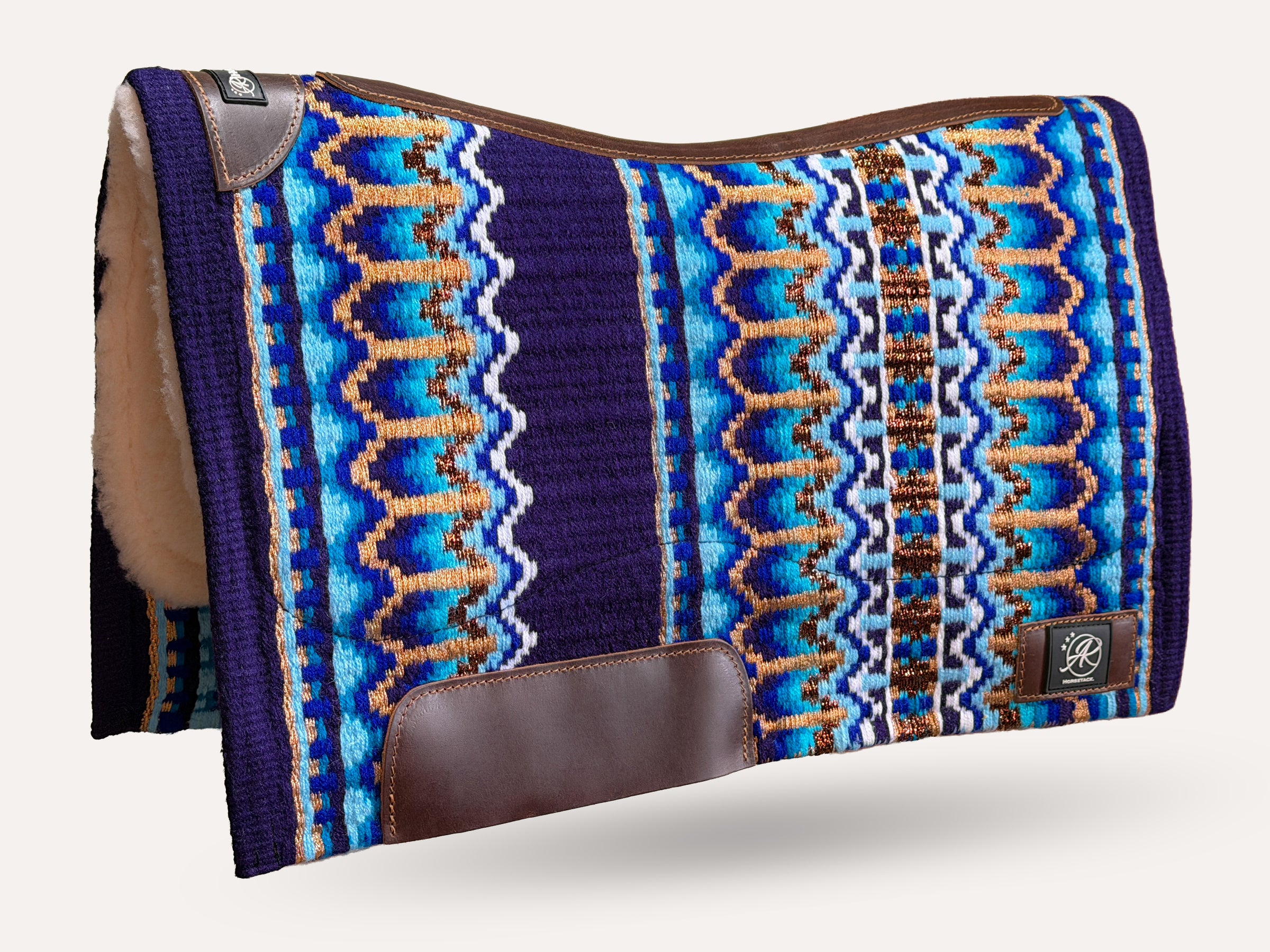 2in1 Show | contoured western pad | Blue Bullion