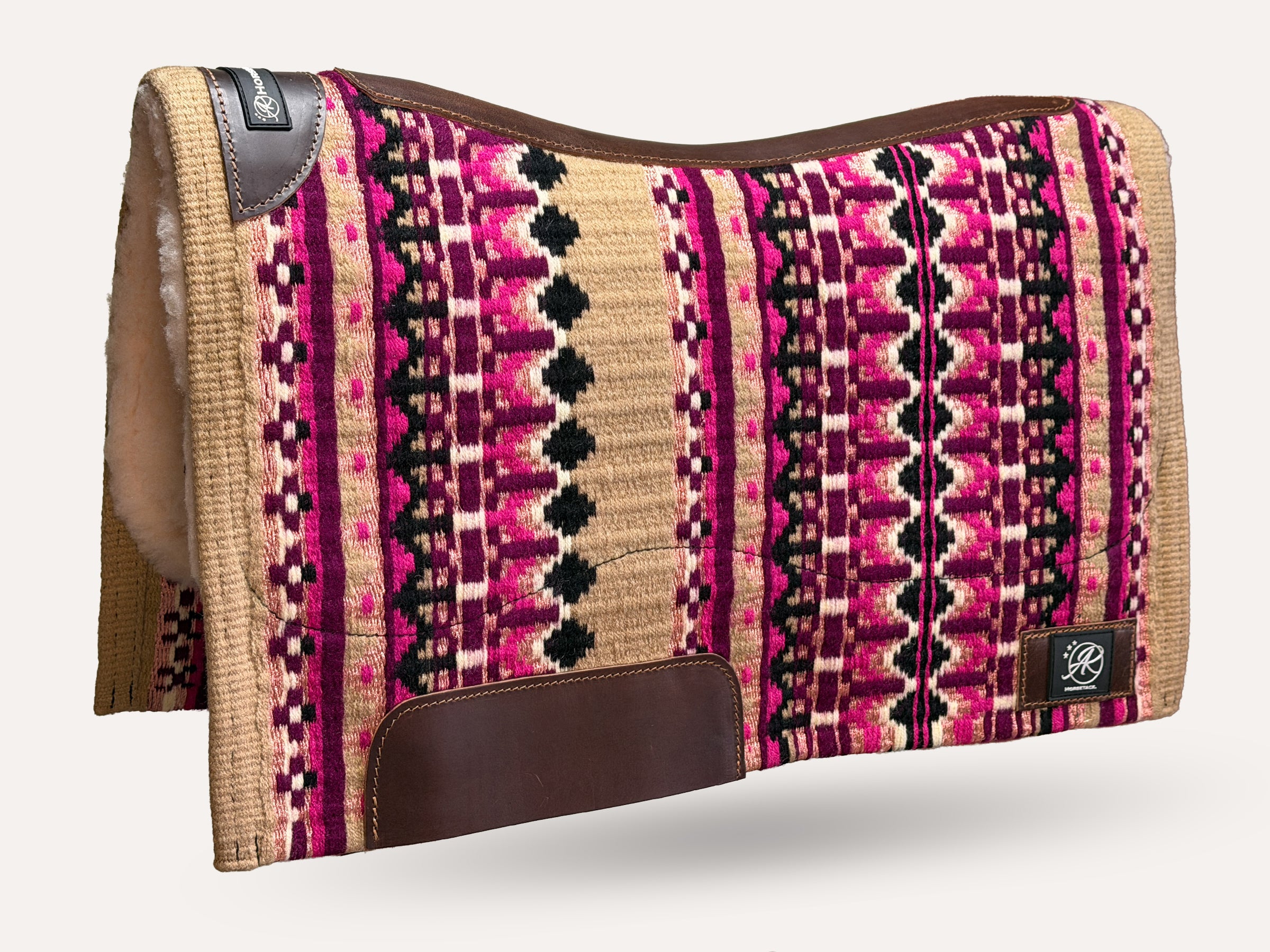 2in1 Show | contoured western pad | Fuchsia Sand