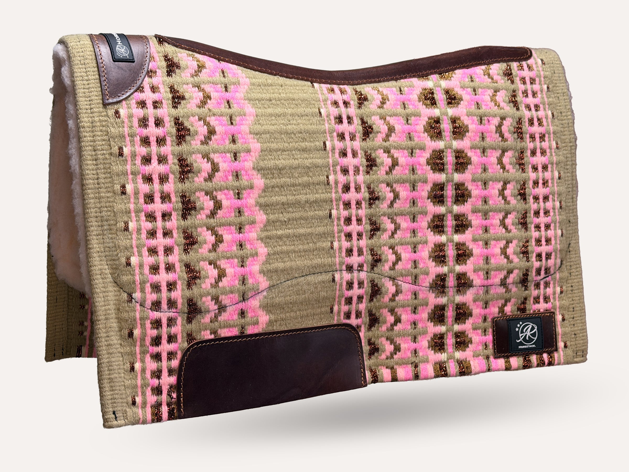 2in1 Show | contoured western pad | Straw Blossom