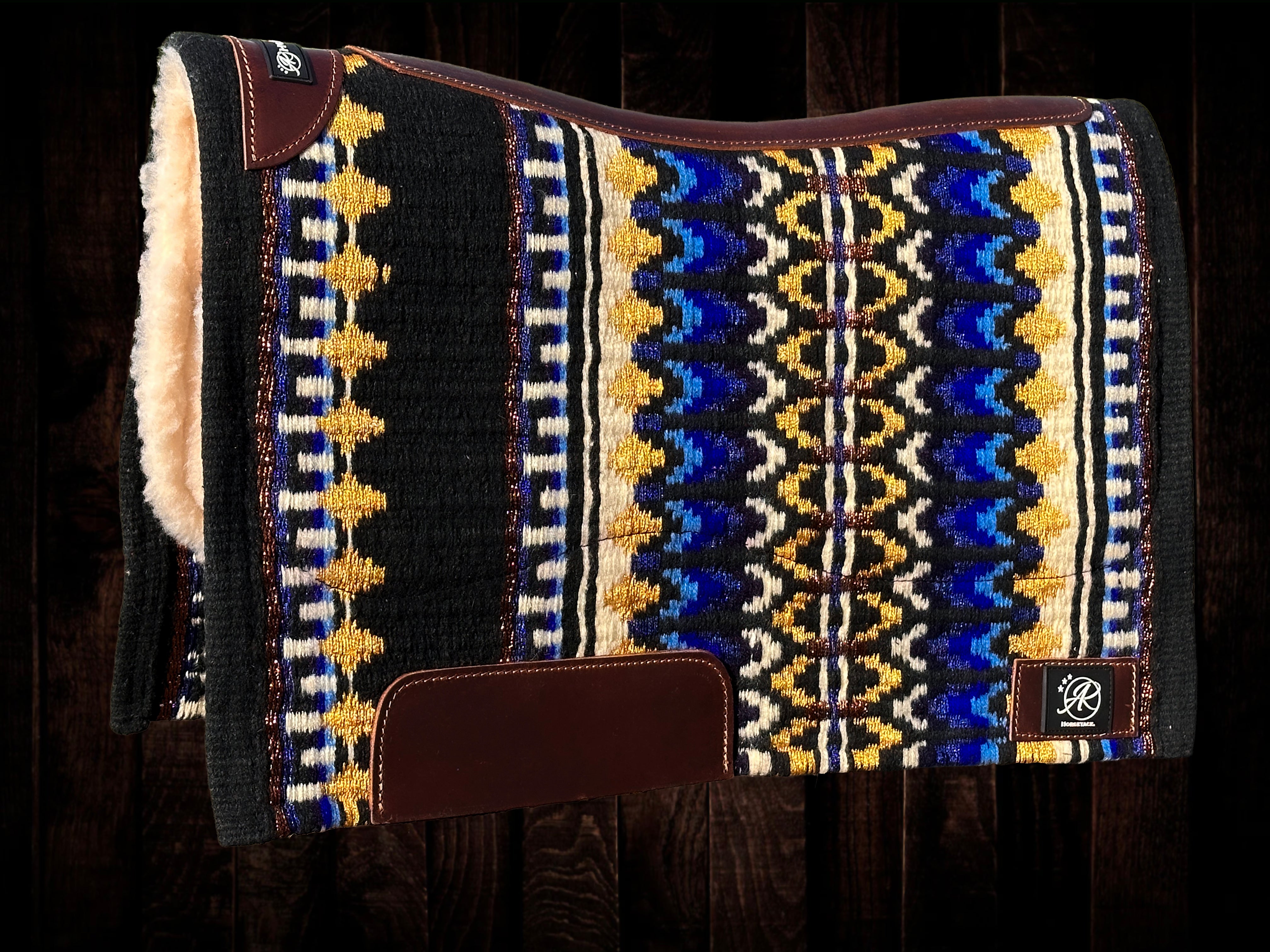 2in1 Show Pad | Show weave western | Blue & Gold