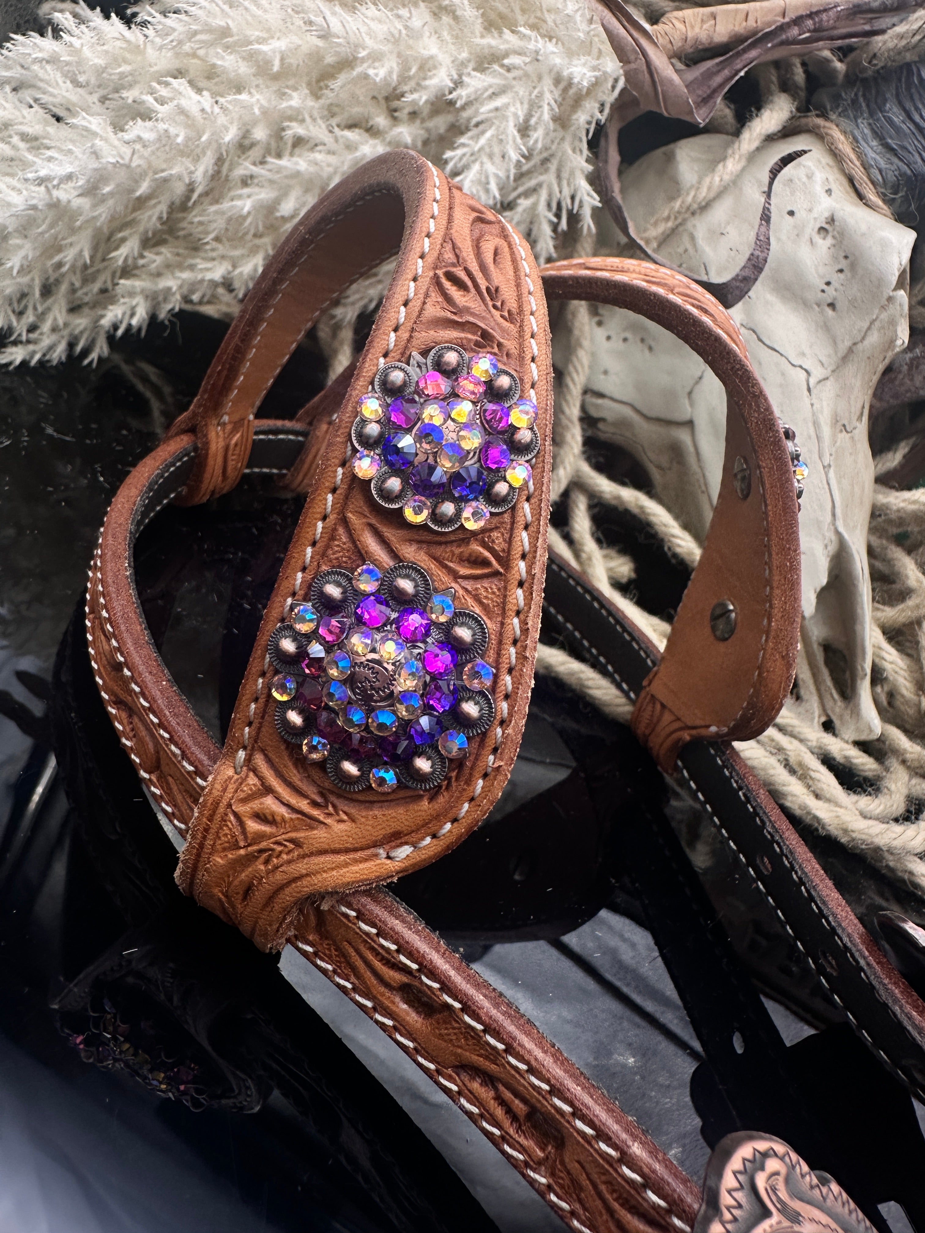 Premium | Russet western Hoofdstel – Galaxy Edition