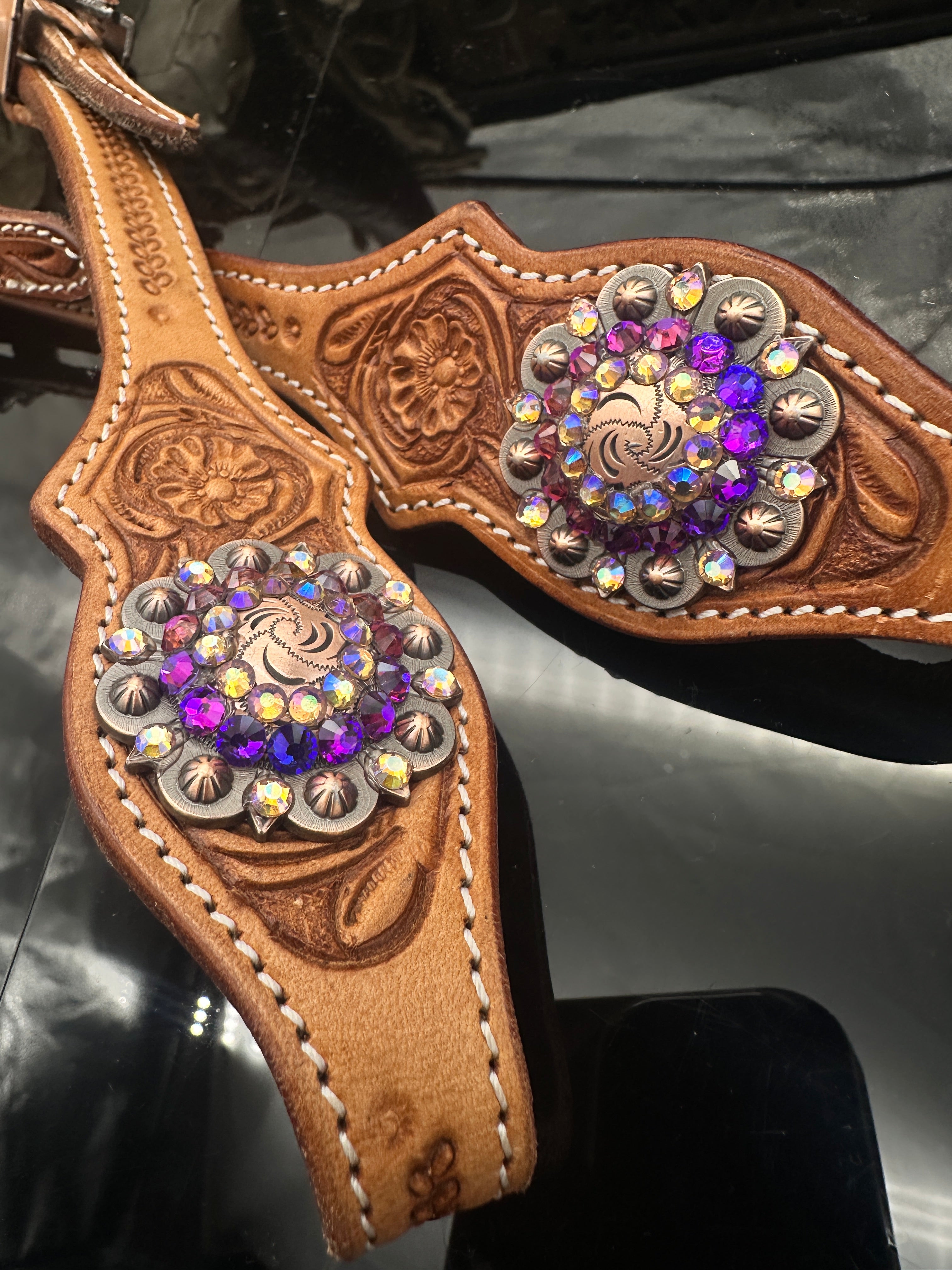 Premium | Russet western Hoofdstel – Galaxy Edition