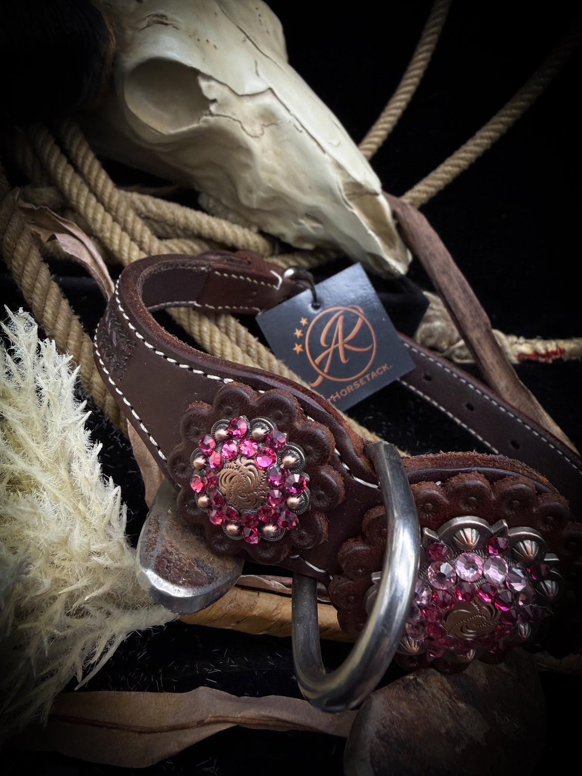 AR Dog Tack | Pink Prairie | Western Collar | Size M