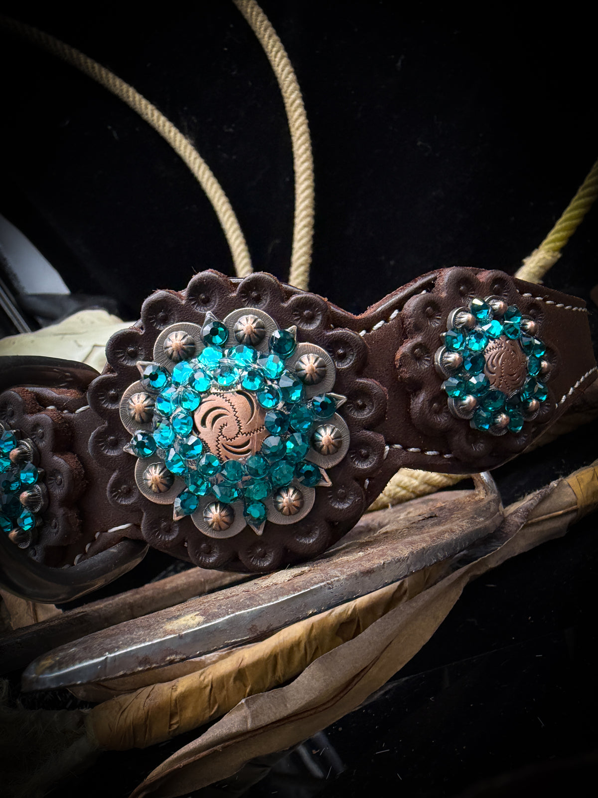 AR Dog Tack | Turquoise Trail | Western Collar | Size M