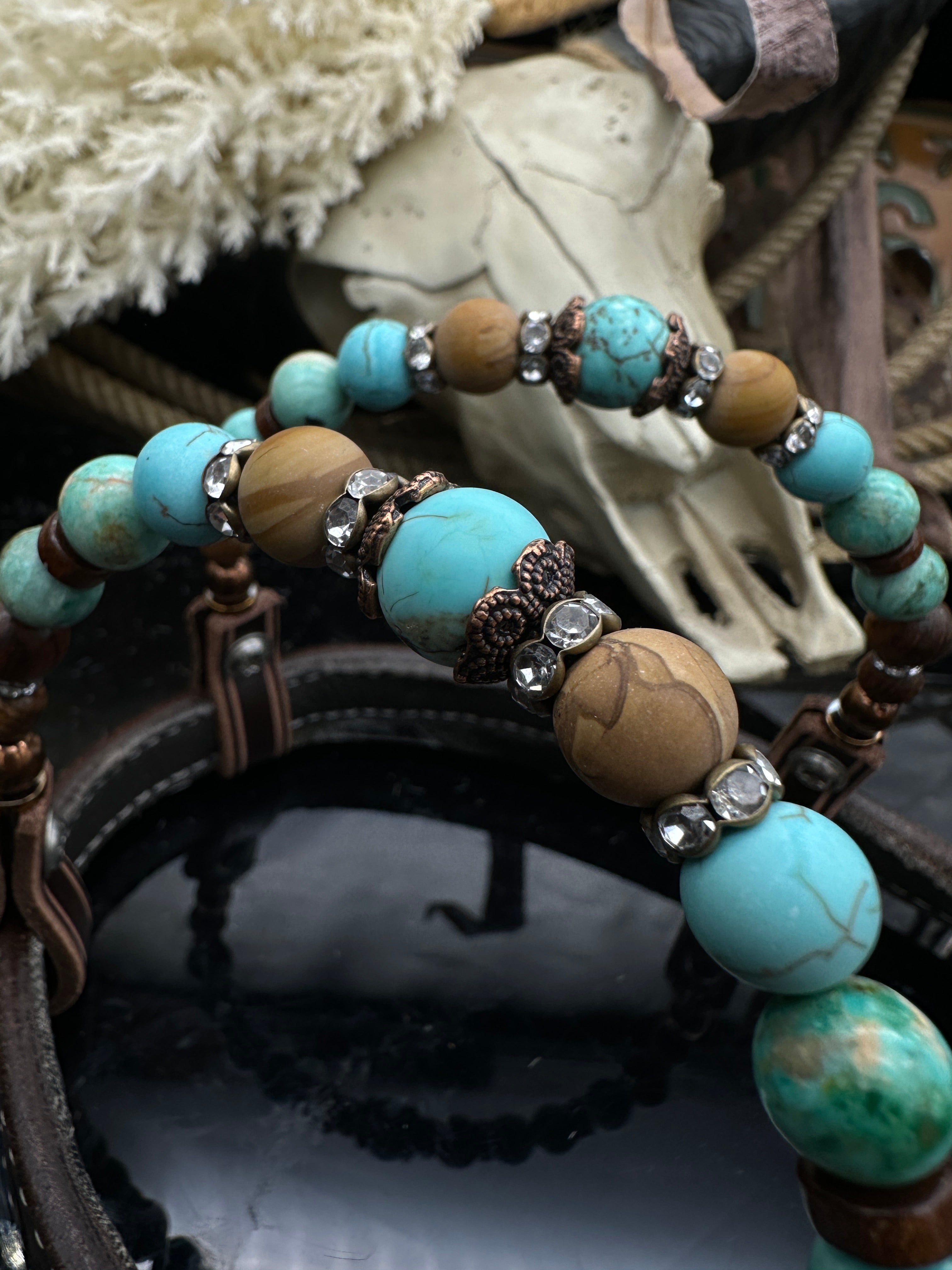 Premium | Where Copper Meets Spirit  |  Dark Chestnut western hoofdstel