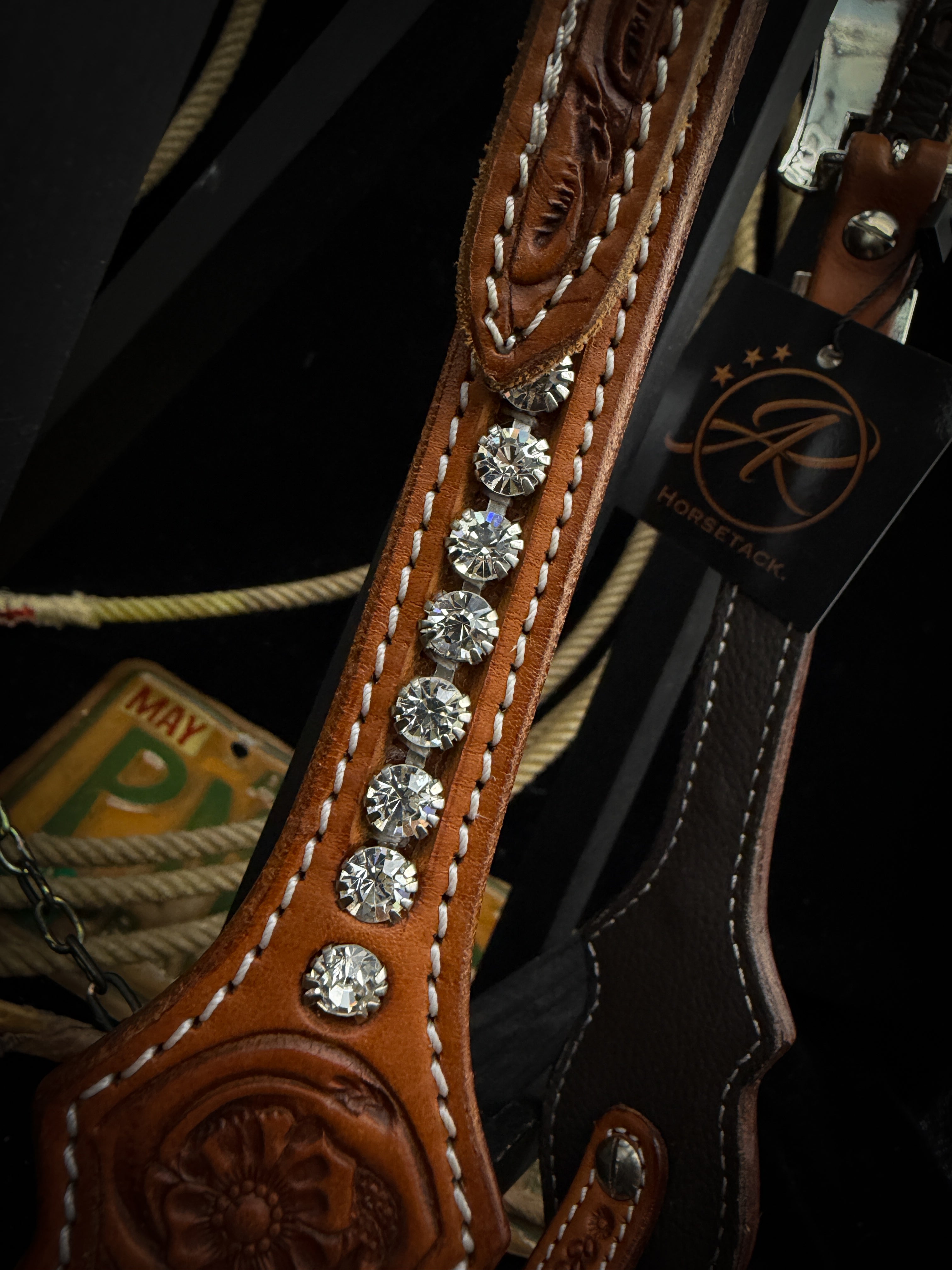 Premium | Westernhoofdstel | Chestnut | Moonstone Grace -SOLD OUT