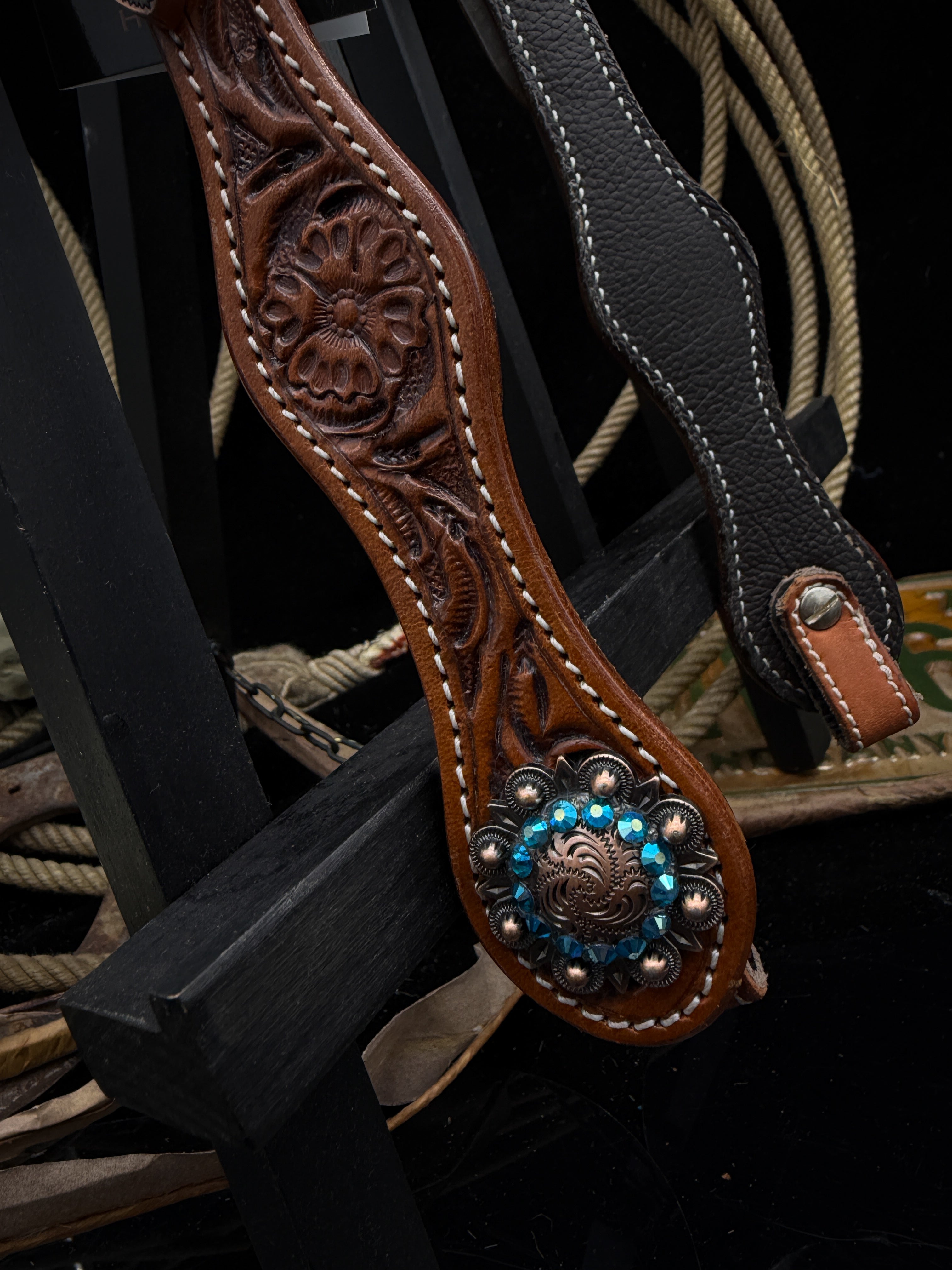 Premium | Copper Canyon | Antique Chestnut Western Hoofdstel