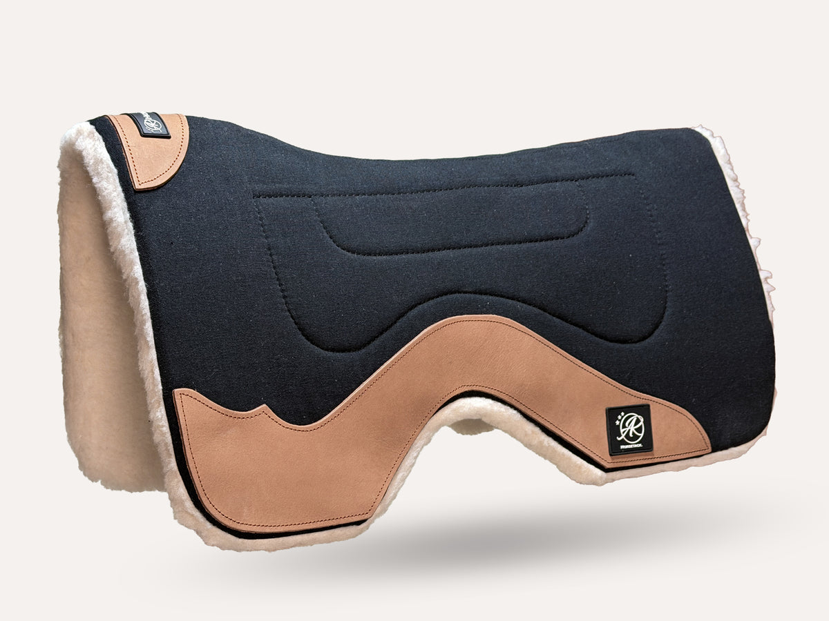 WorkPad Canvas | western pad | Black Natural leather