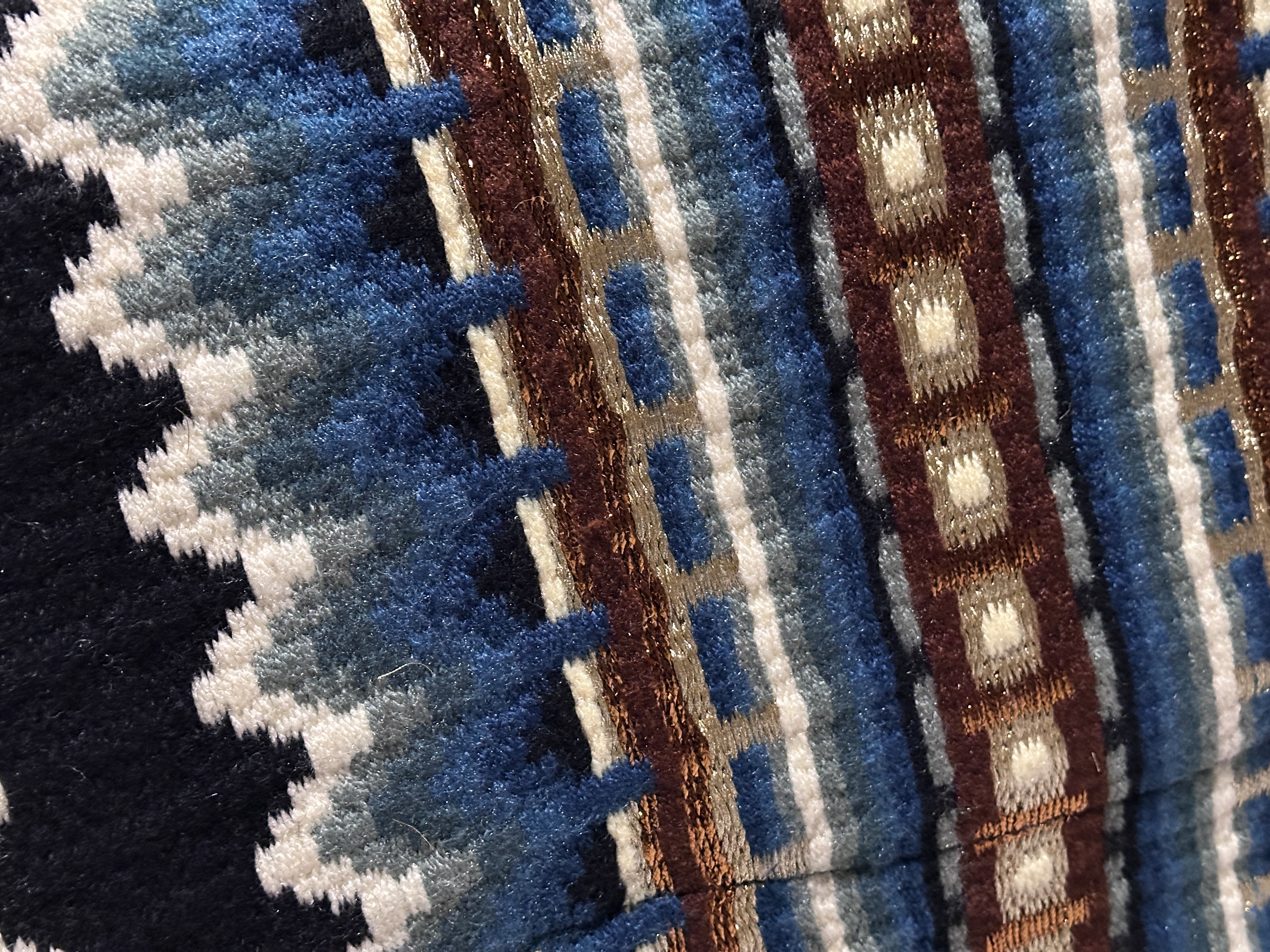 2in1 Show pad | Show Western | Blue Stripes
