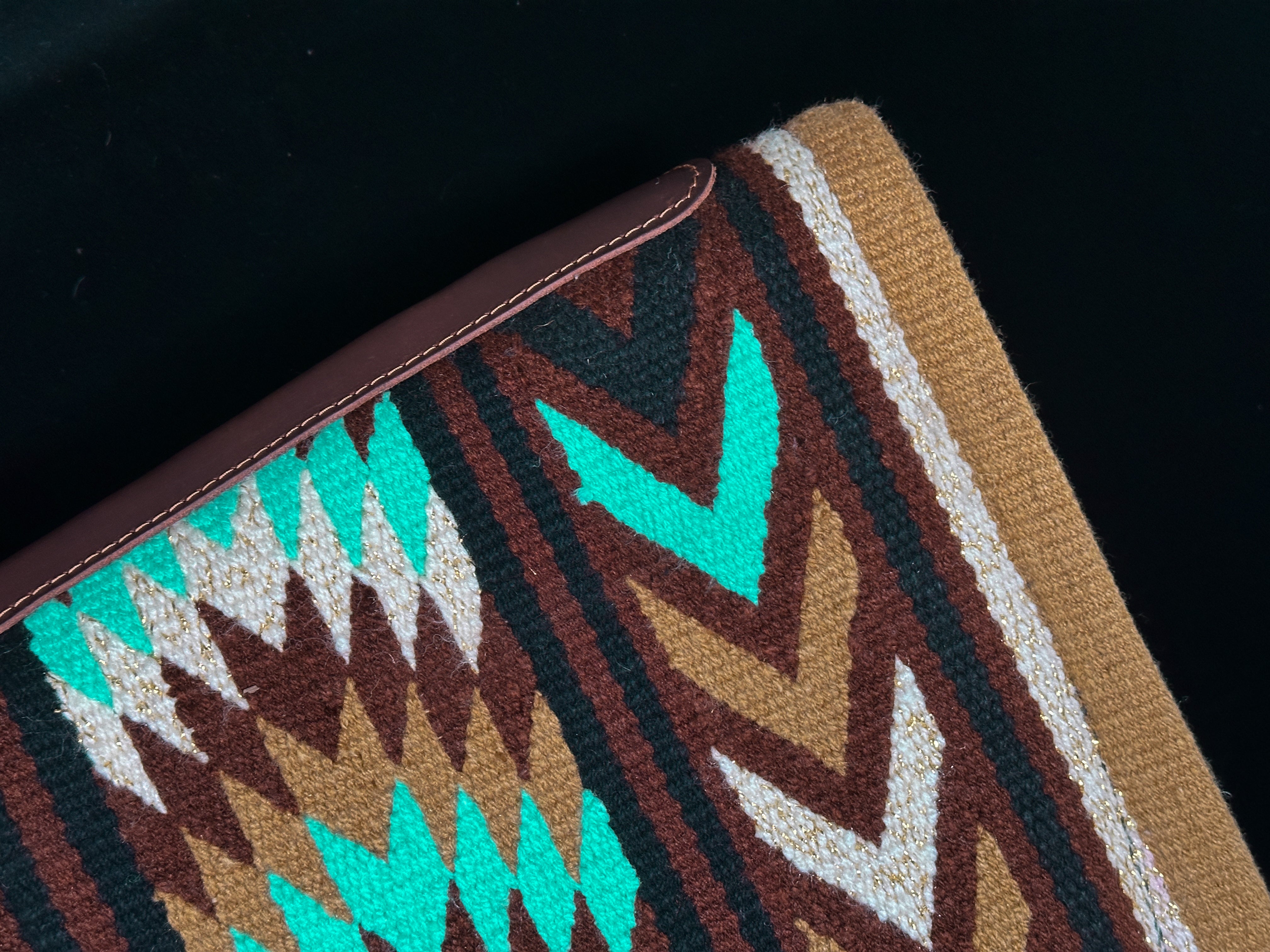 2in1 Show Pad | Ranch weave western | Brown & Mint