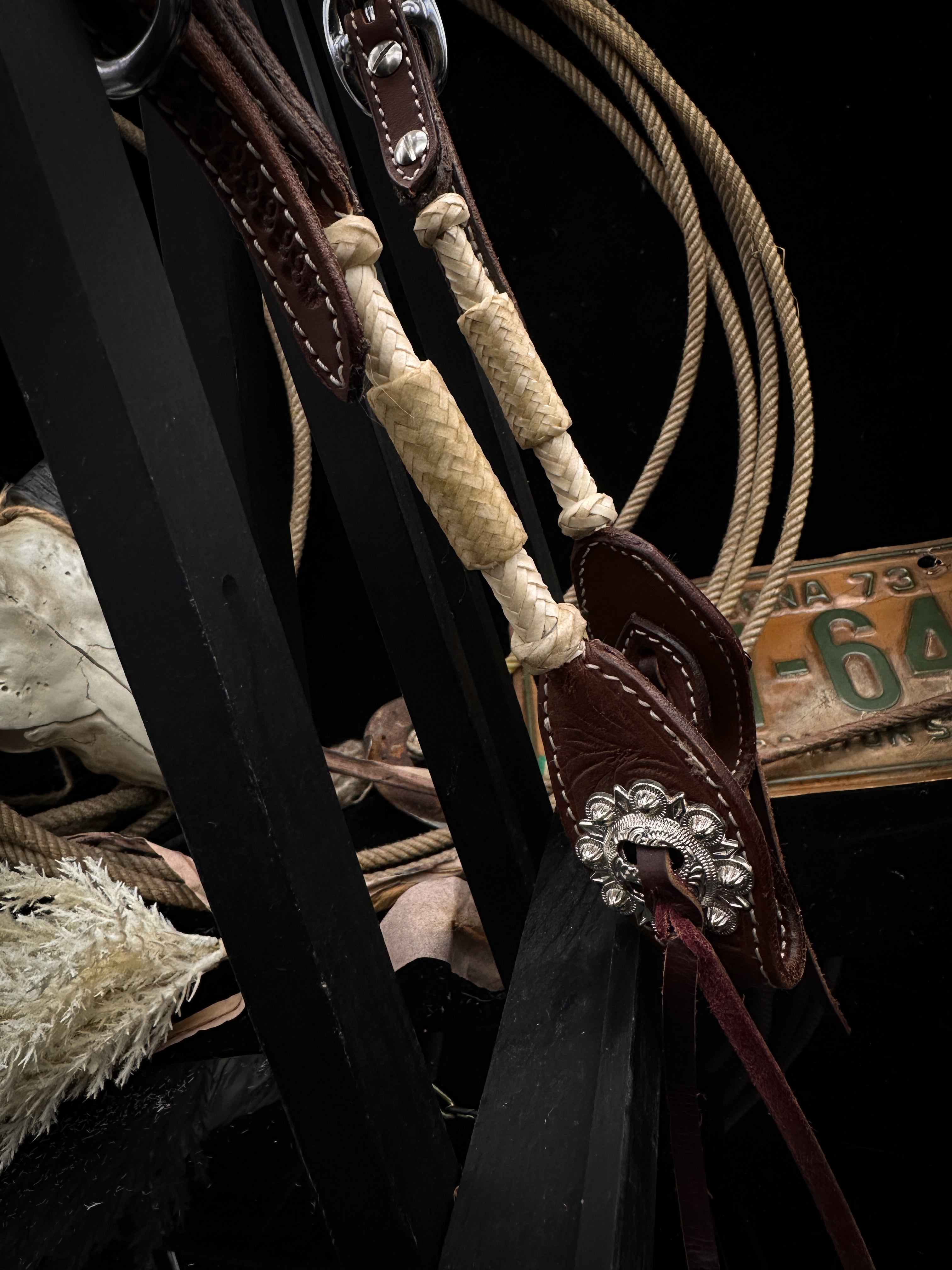 Premium | Rawhide green | Western hoofdstel