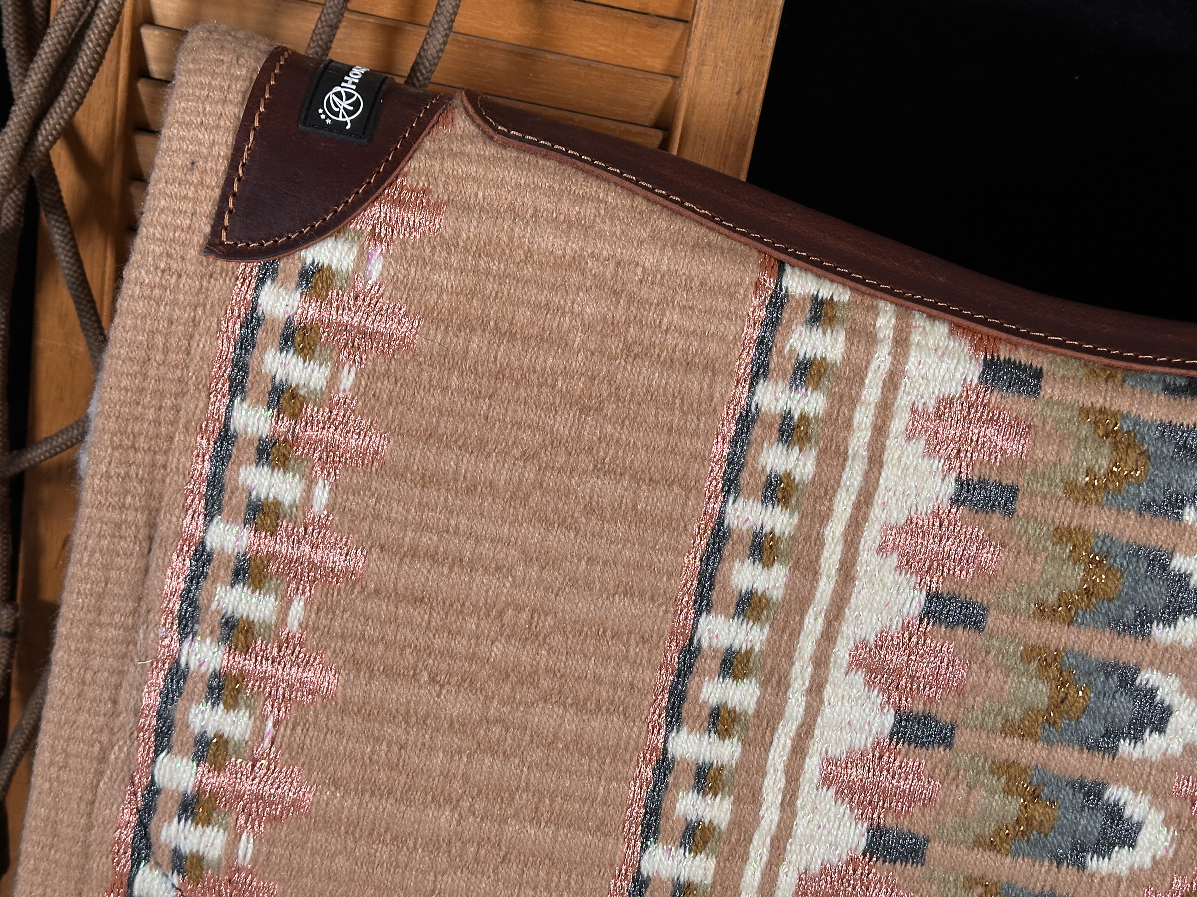 2in1 Show pad | Show Western | Rosé & Beige