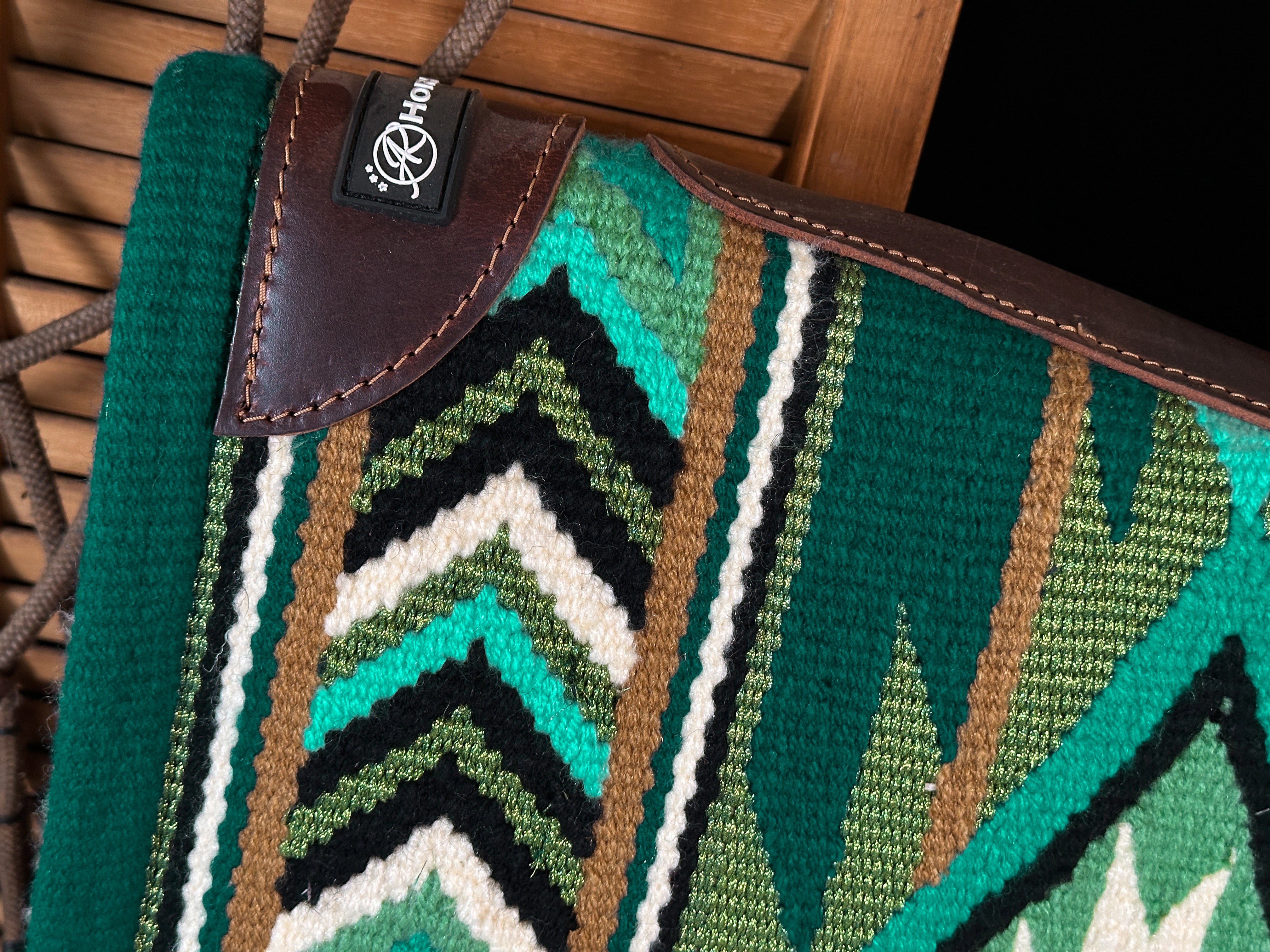 2in1 Show Pad |Diamond shape Petrol Green | Western