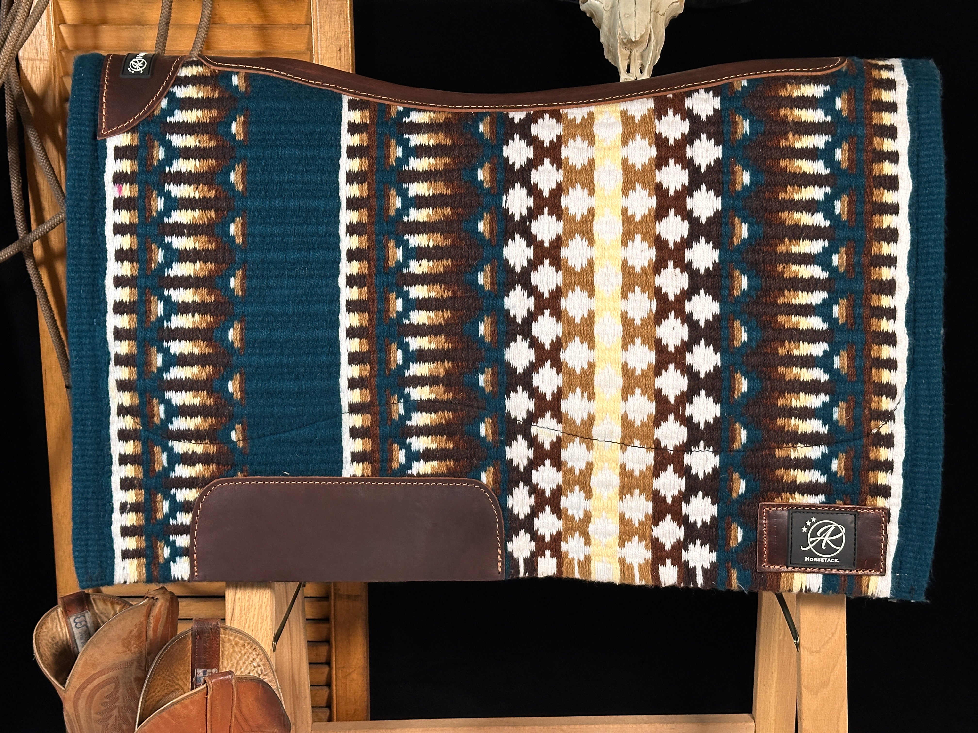 2in1 Show Pad | Petrol with pastel | Western